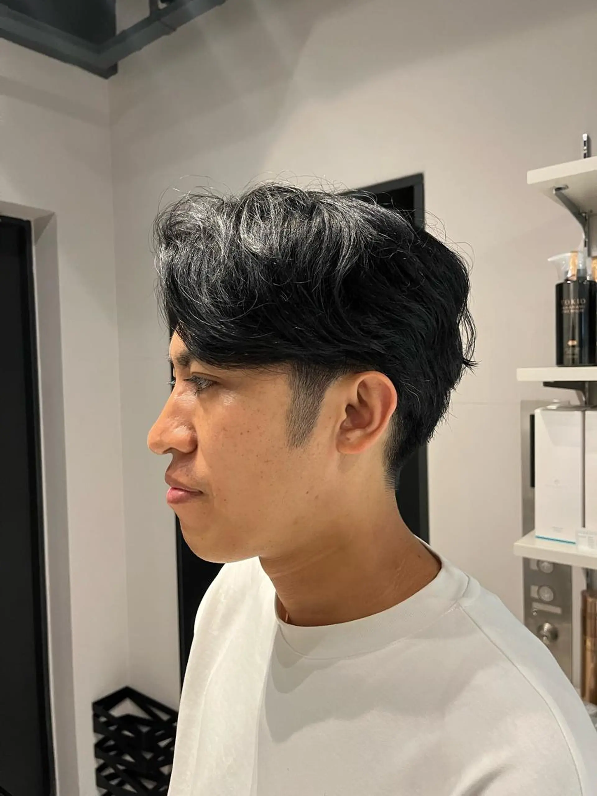 メンズ うる艶カラー/恵比寿 ベージュ/丸山陽平のヘアスタイル