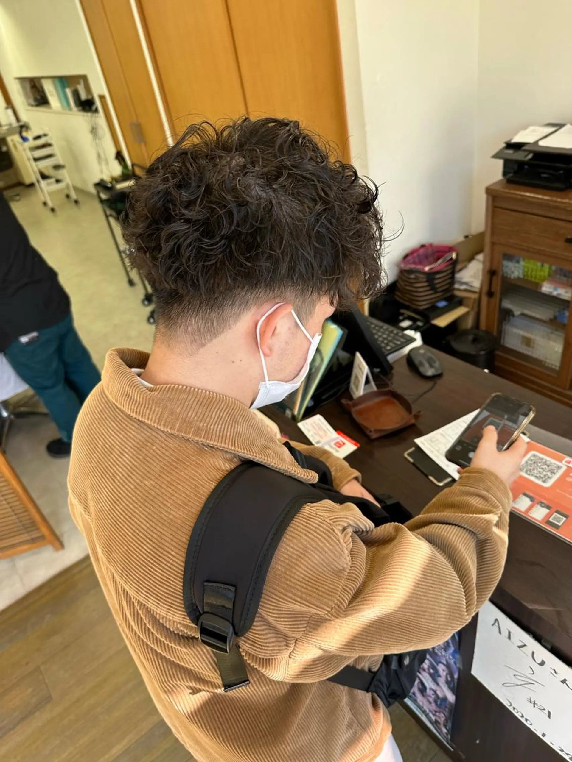 パーマ メンズ メンズパーマ カット パーマ peg.hair所属・ブリーチカラー🫧 森　凪沙のヘアスタイル