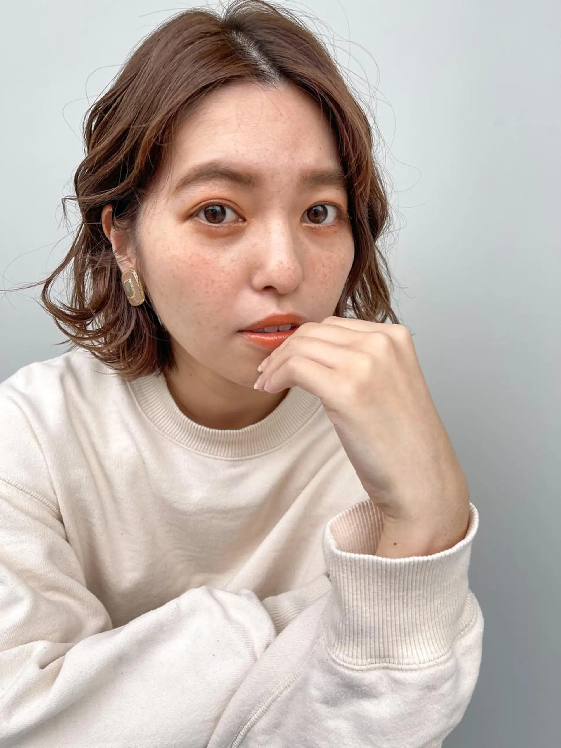 ミディアム ボブ カット アートディレクター ワダヒサノリのヘアスタイル