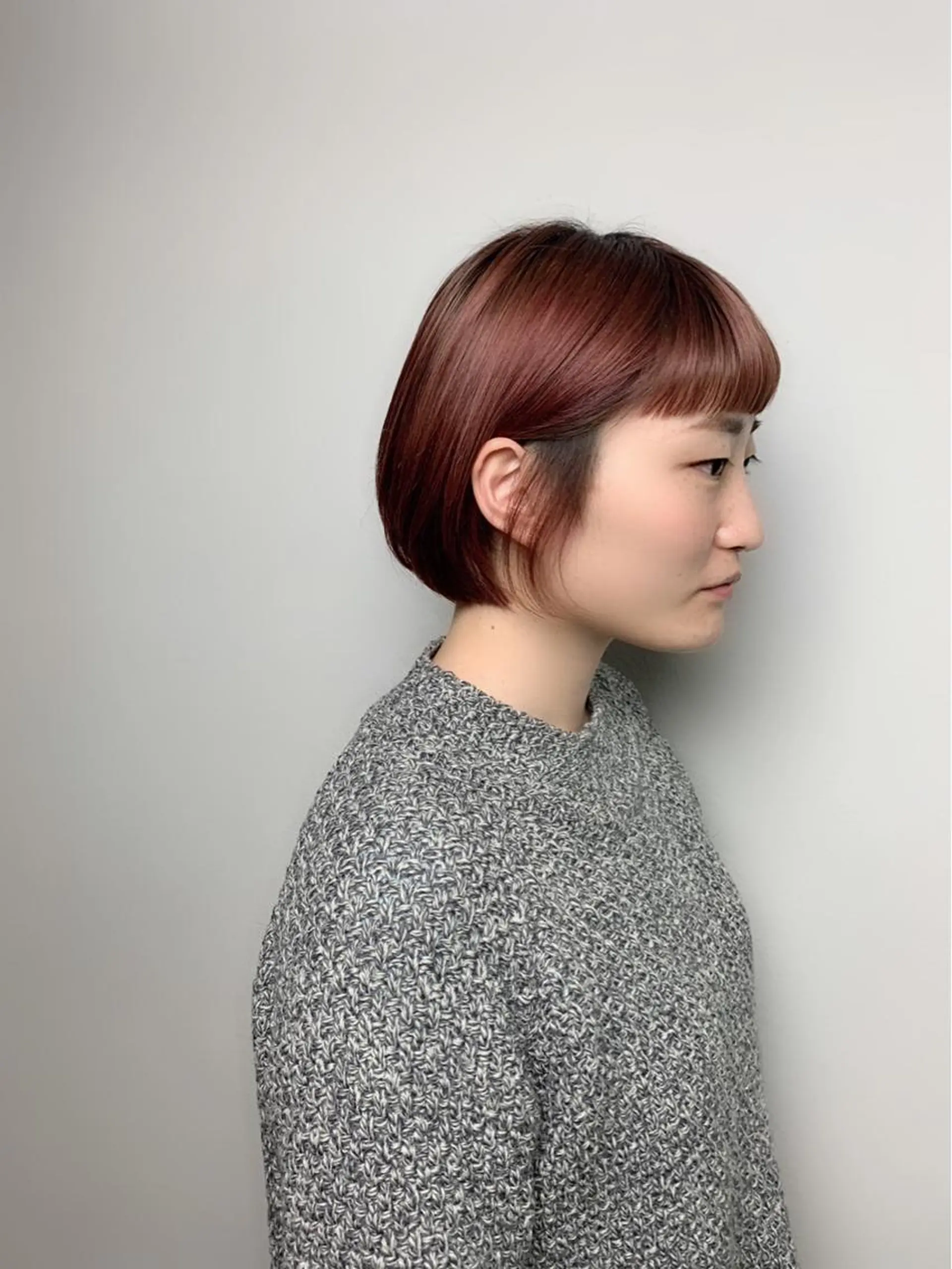 ショート ショートボブ ボブ オン眉 ショートヘア ワイドバング 岩田菜央 《武蔵小杉》のヘアスタイル