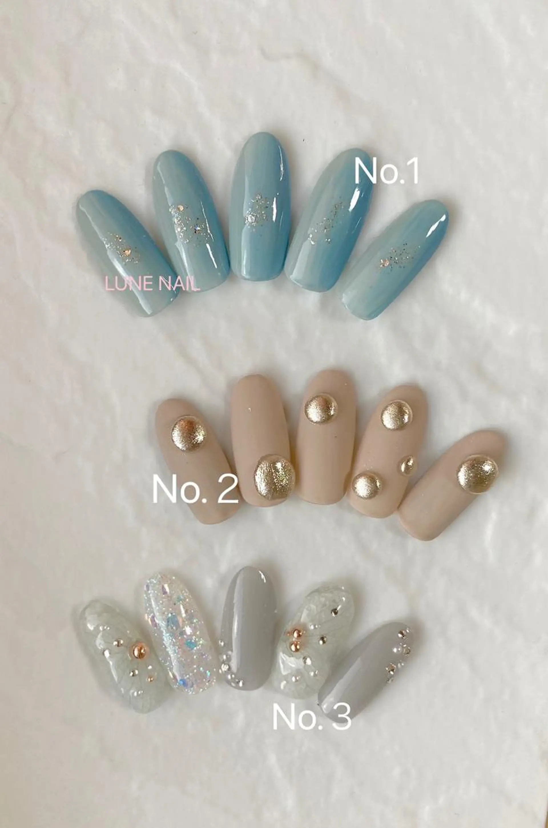 ミディアム ネイル シンプルネイル ハンドネイル LUNE NAILのその他イメージ