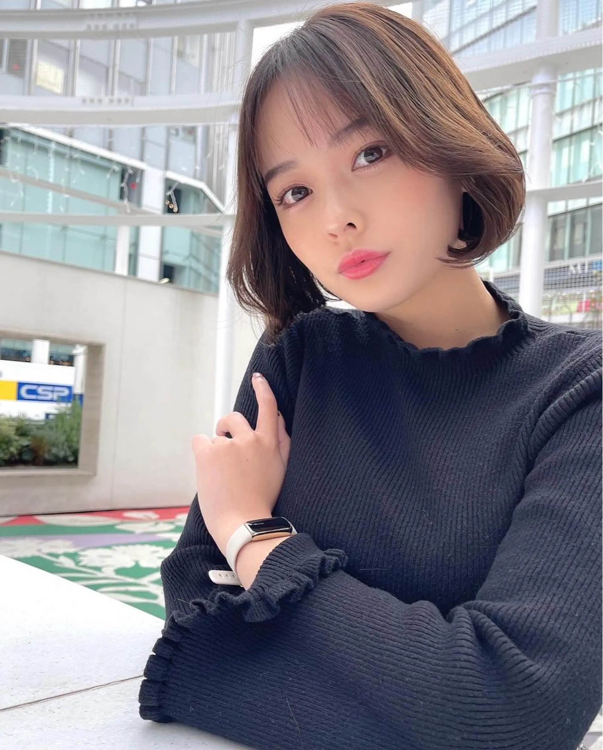 ミディアム カラー パーマ ヘアアレンジ イルミナカラー 髪質改善 タンバルモリ 韓国風ヘア トリートメント 日本一の小顔カット/ ボブ/顔周り/韓国のヘアスタイル