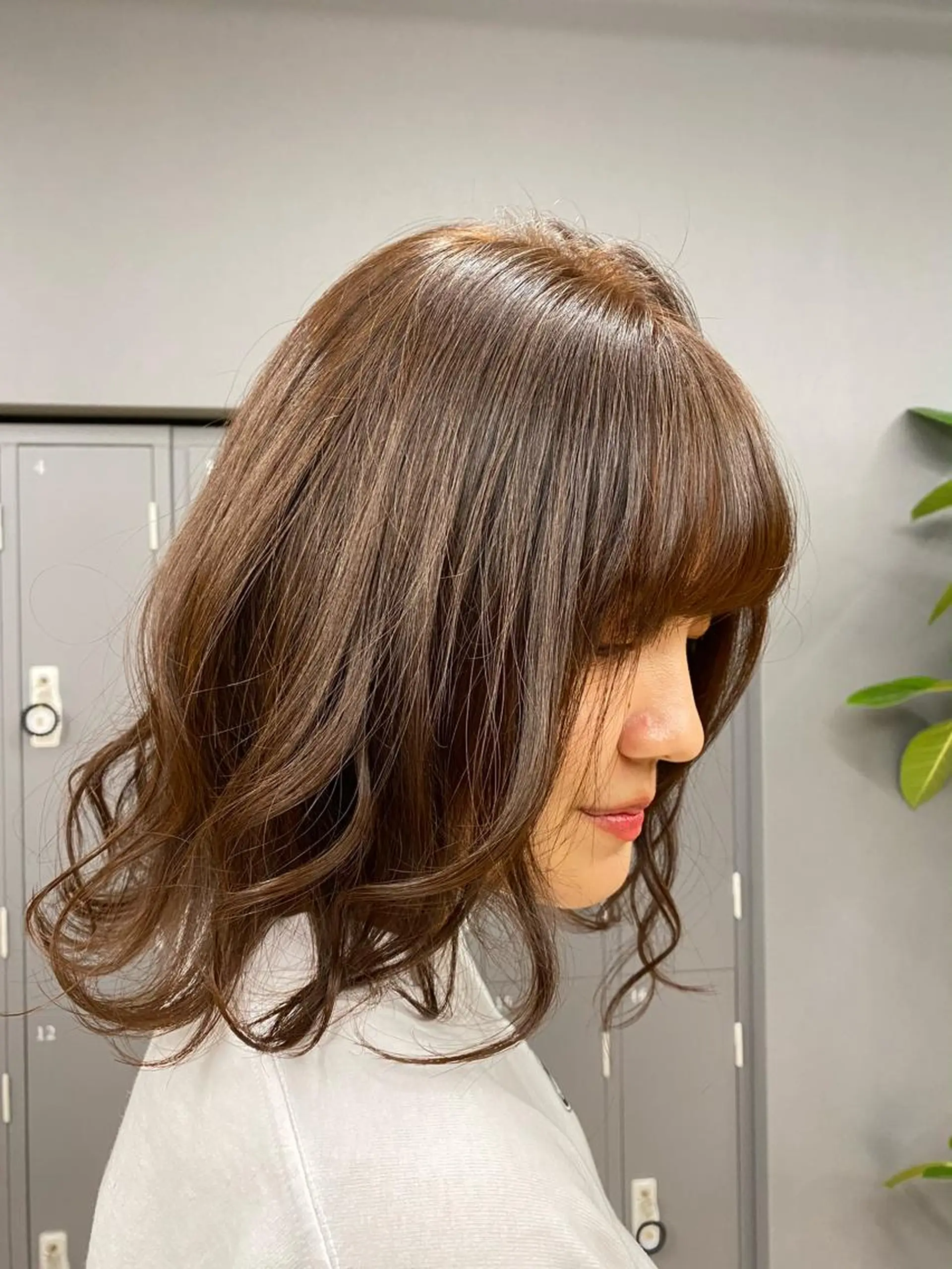ミディアム カラー ブラウンカラー オレンジ オレンジブラウン 🫧ふじたまゆ🫧 レイヤーカット✂︎のヘアスタイル