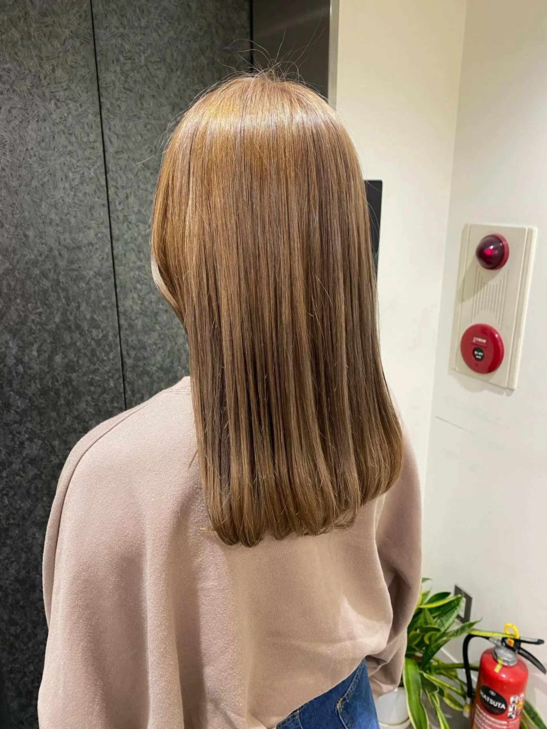 セミロング カラー ヘアアレンジ オン眉 ボブ /ニュアンス/ satomi🧸💖のヘアスタイル