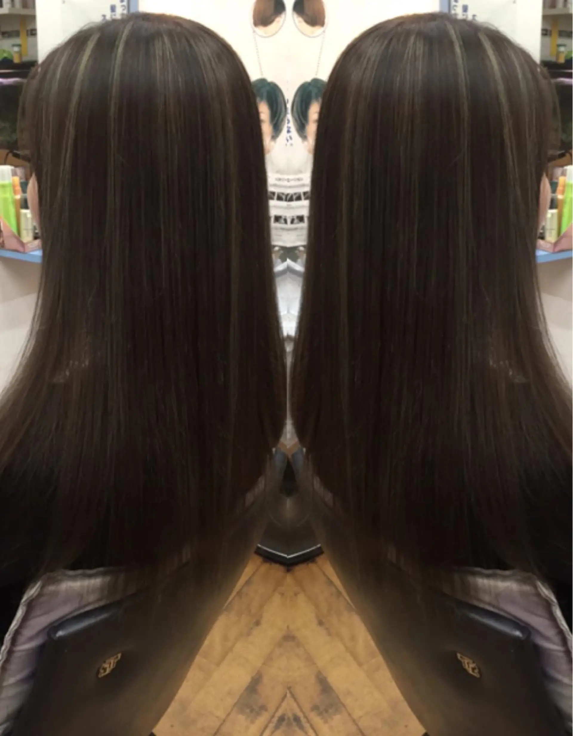 ロング カラー ヘアアレンジ フォギーグレージュ グレージュ ハイライトカラー 外国人風カラー ハイライト ヘアカラー 三輪 太一のヘアスタイル