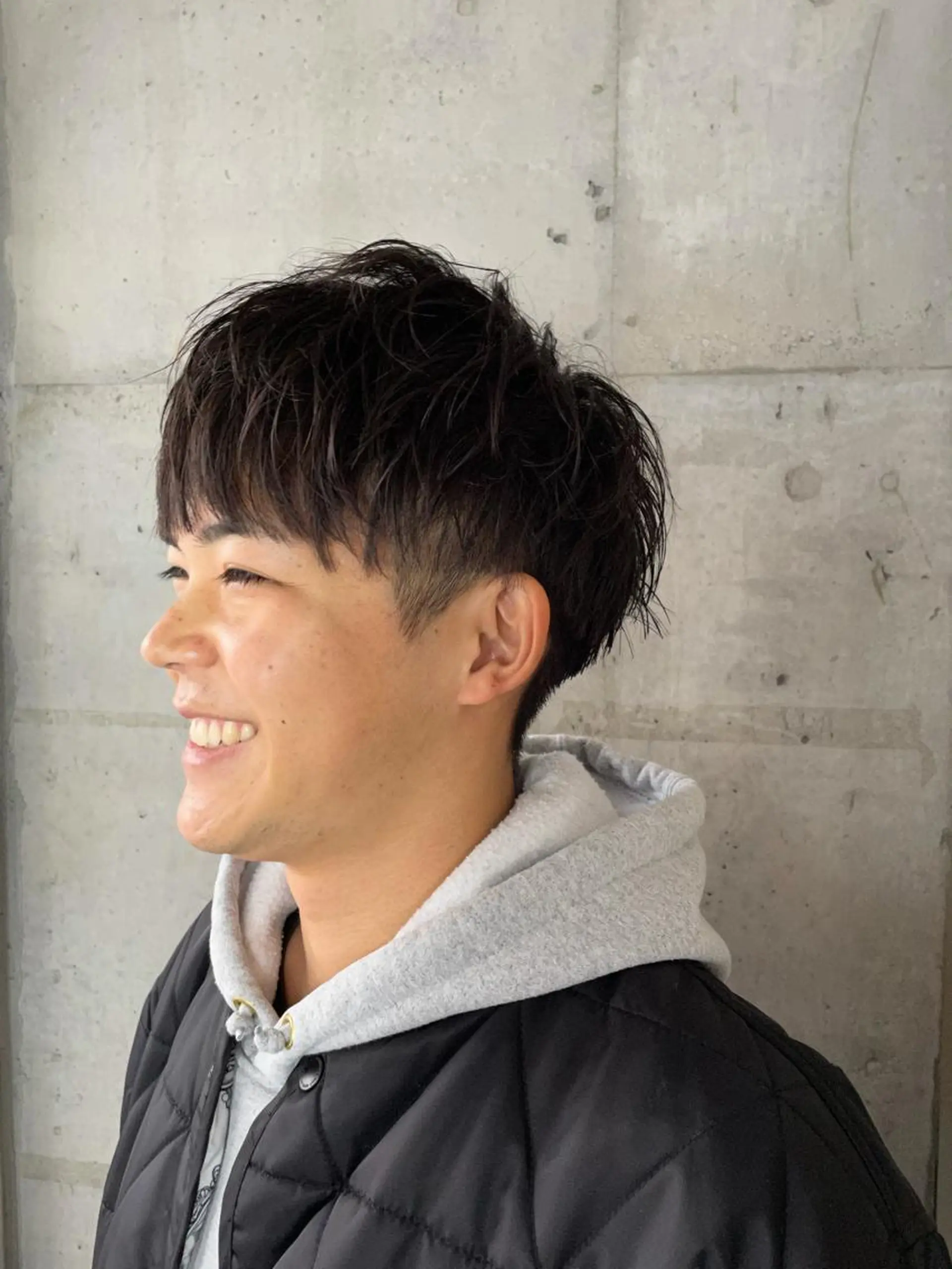 メンズ マッシュ メンズパーマ メンズツイストパーマ ツーブロック 刈り上げ カット ヘアセット 心斎橋/メンズ /ルレイル/地形真希のヘアスタイル