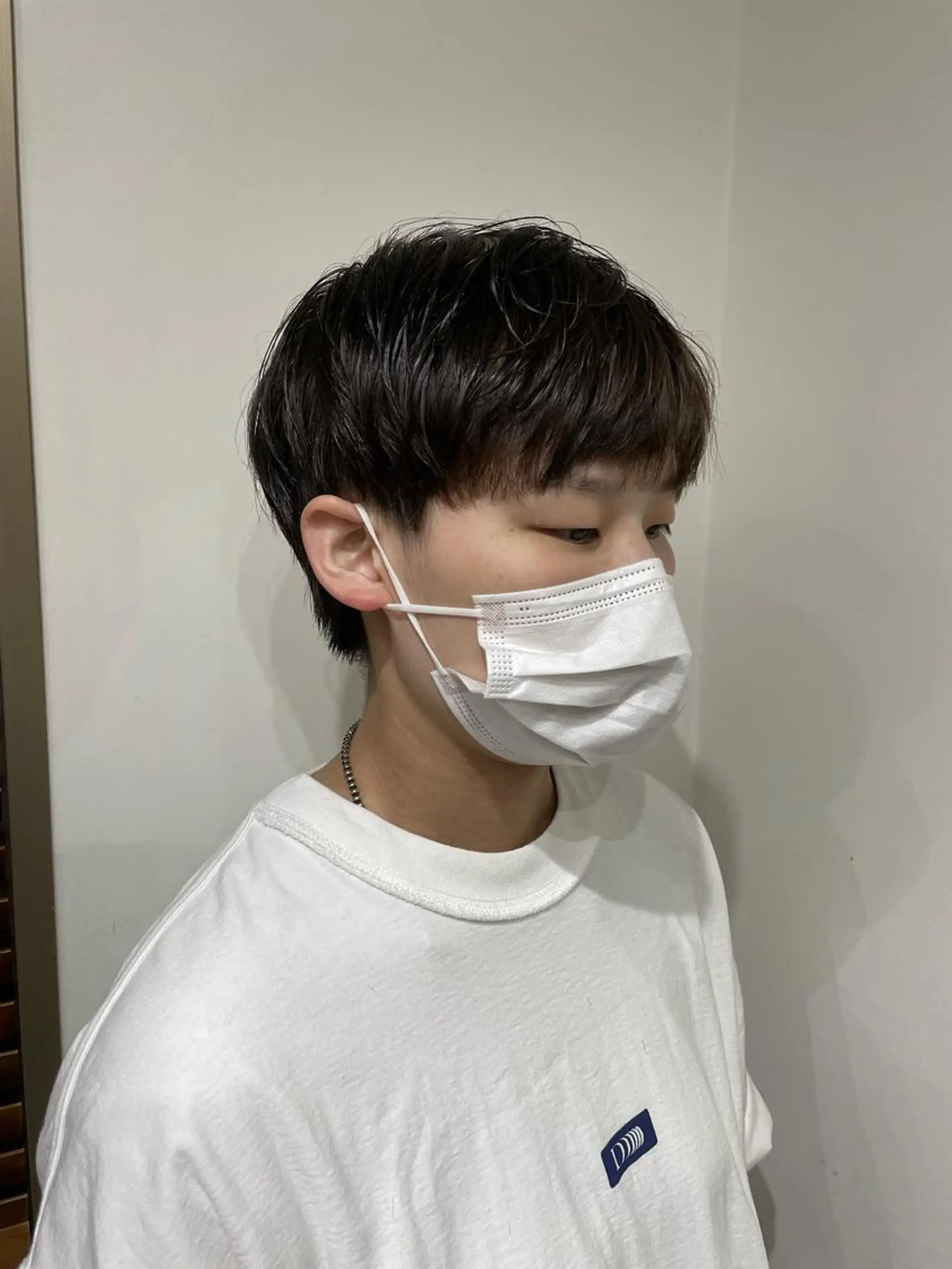 ショート 🐬脱白髪染めカラー 清水大世🐬のヘアスタイル