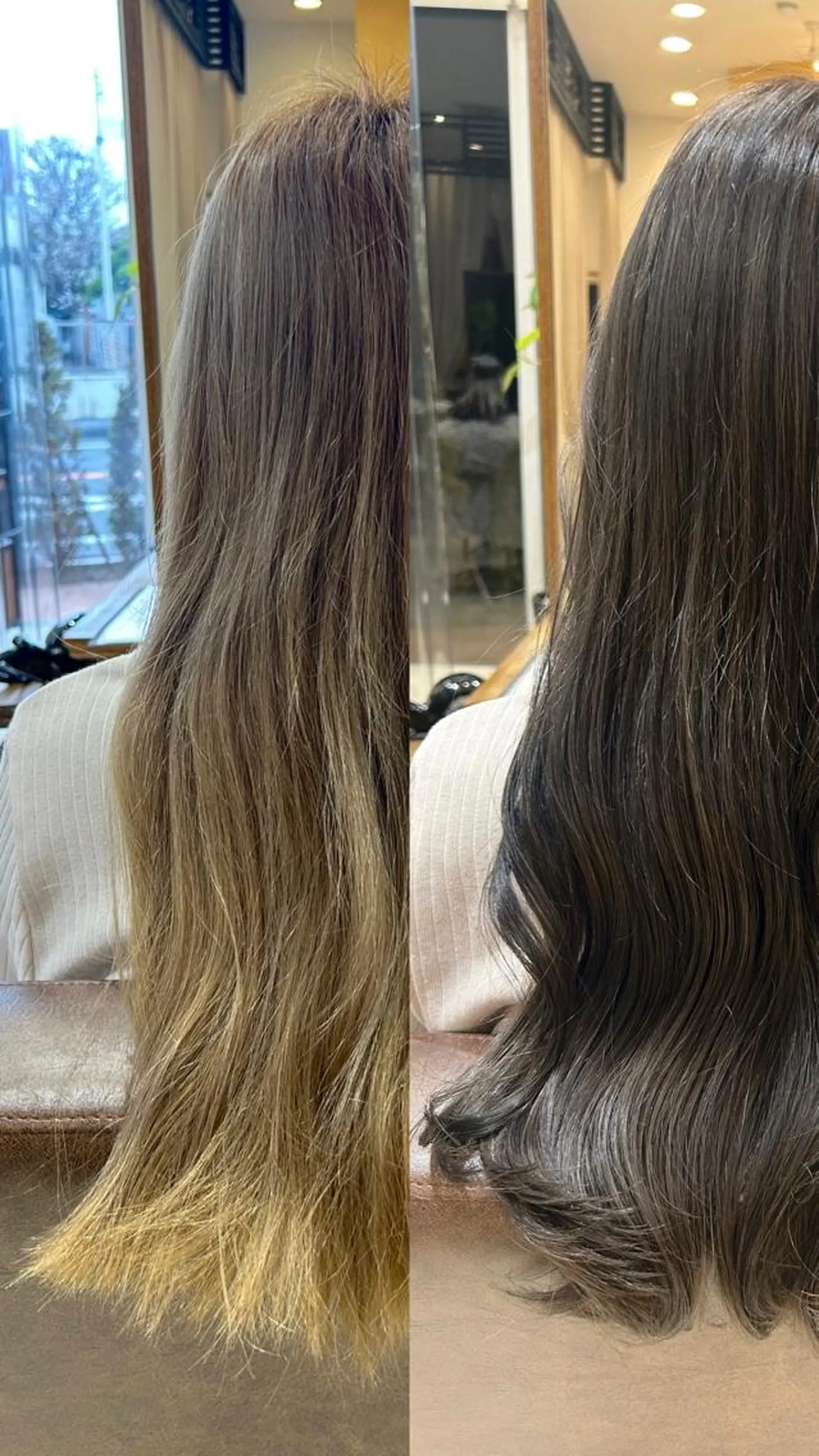 セミロング ヘアカラー トリートメント Sae/透け感カラー /盛れる顔周りのヘアスタイル