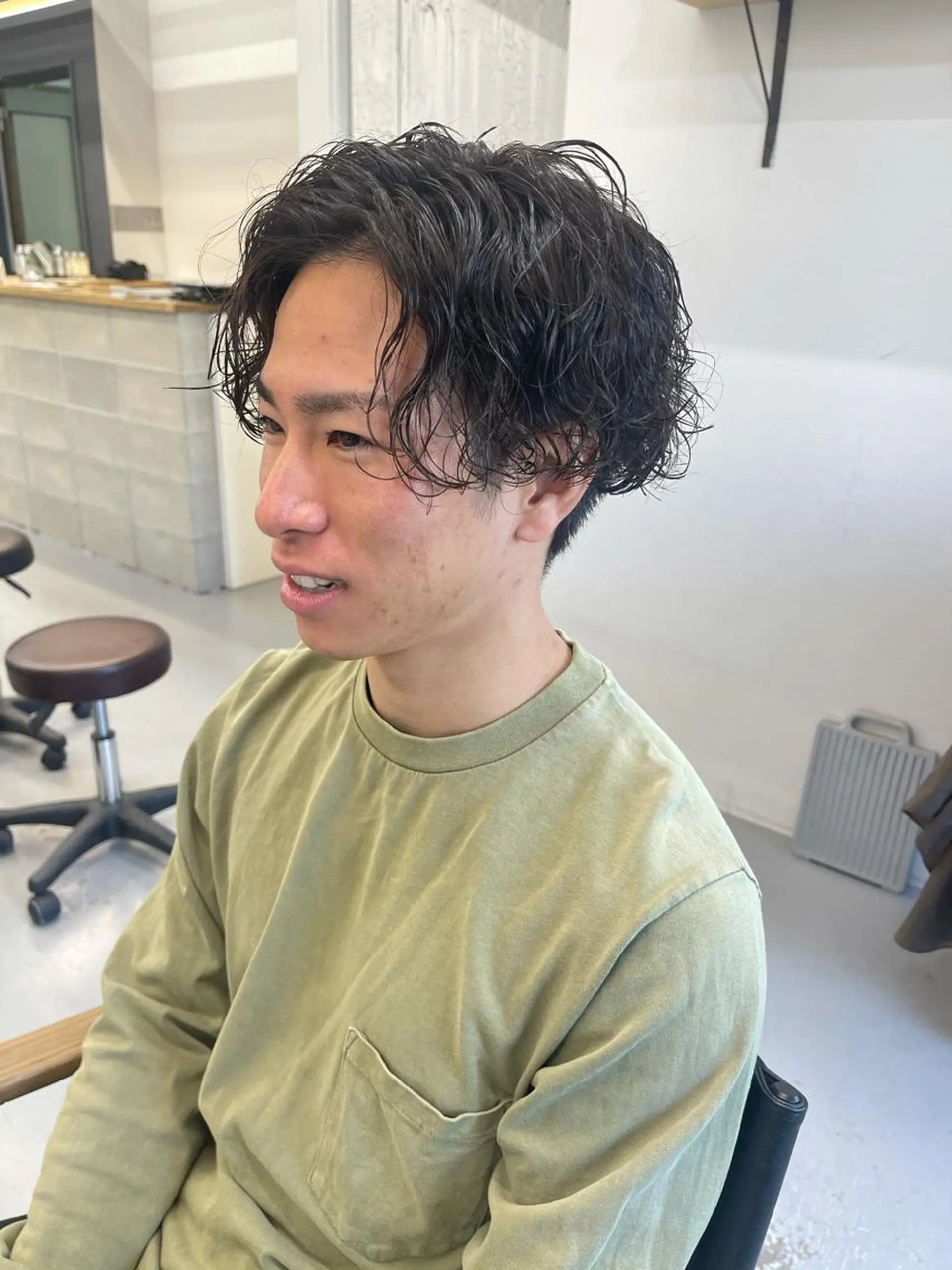 パーマ メンズ メンズパーマ ツイストスパイラルパーマ スパイラルパーマ カット パーマ 森本裕/オーナー/ スパイラルパーマのヘアスタイル