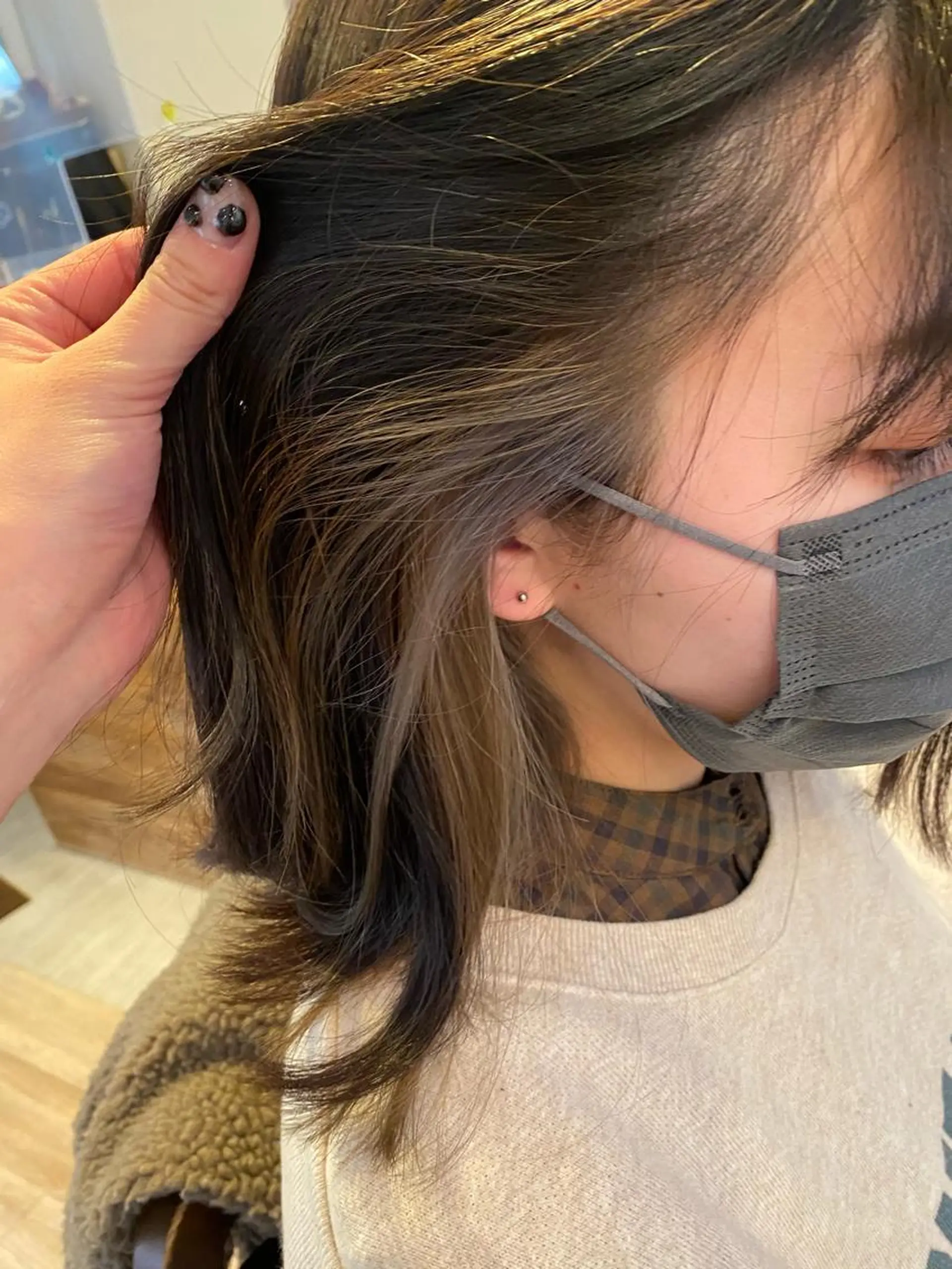 ミディアム カラー ヘアアレンジ niconail 千歳烏山店所属・niconail 🧣ayu 📍烏山のネイルデザイン