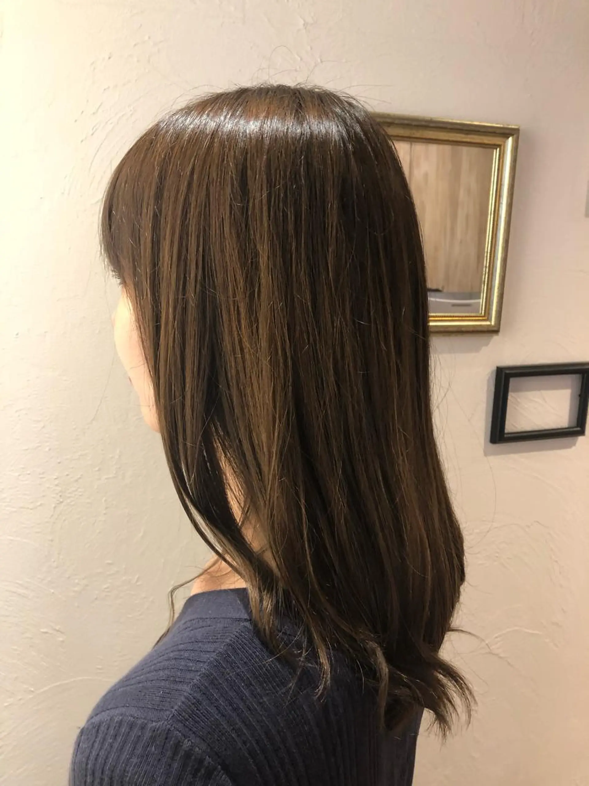 ミディアム カラー パーマ 加茂 綾香のヘアスタイル