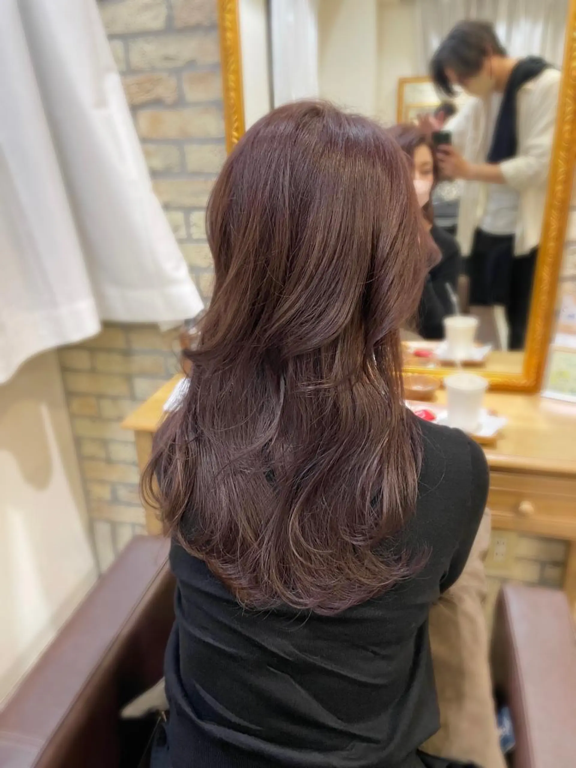 セミロング カラー ヘアアレンジ ラベンダーカラー カット ヘアカラー トリートメント ヘアセット 髪質改善特化 🫧松野力也のヘアスタイル