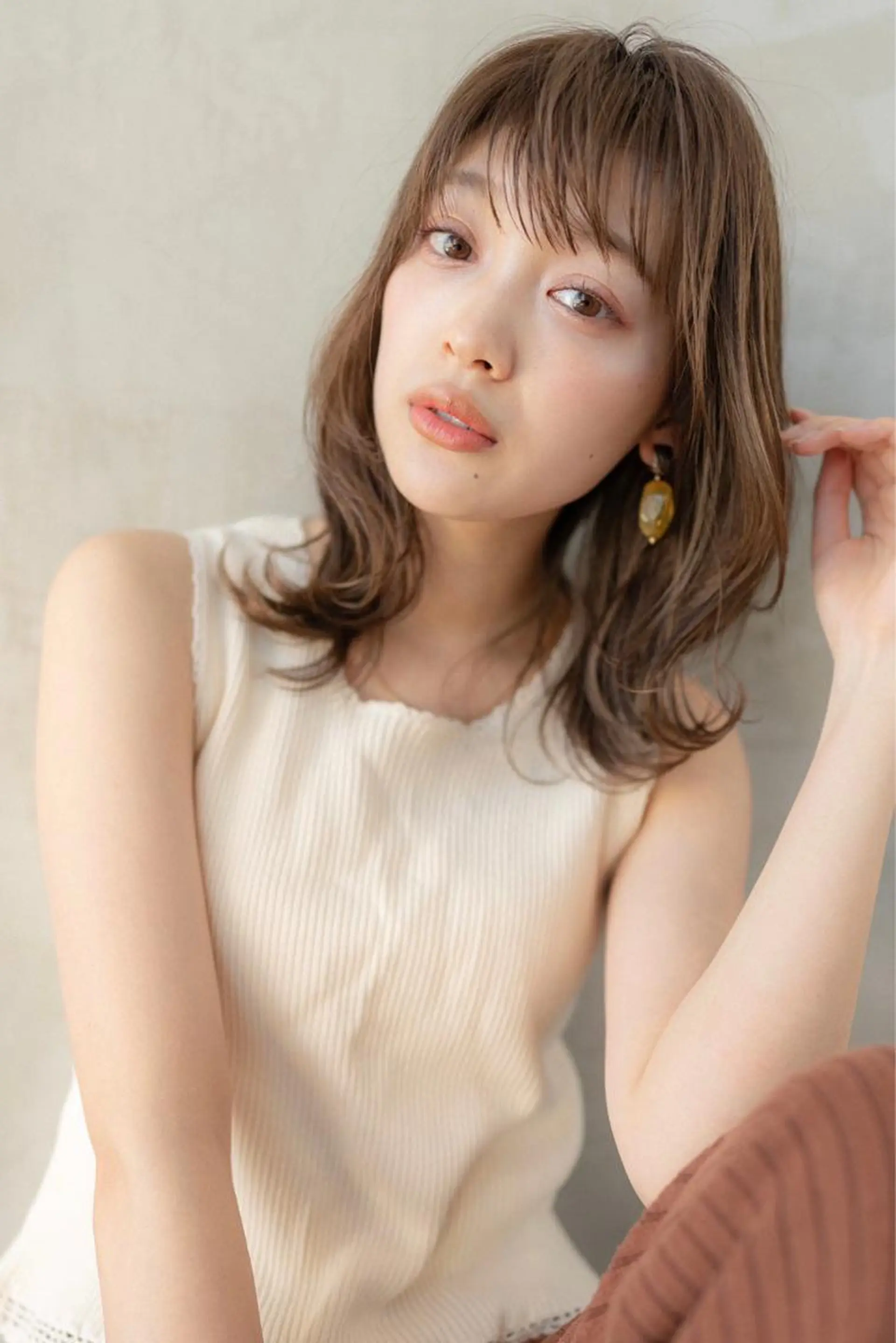 ミディアム カラー 韓国ヘア 店長NEGIのヘアスタイル