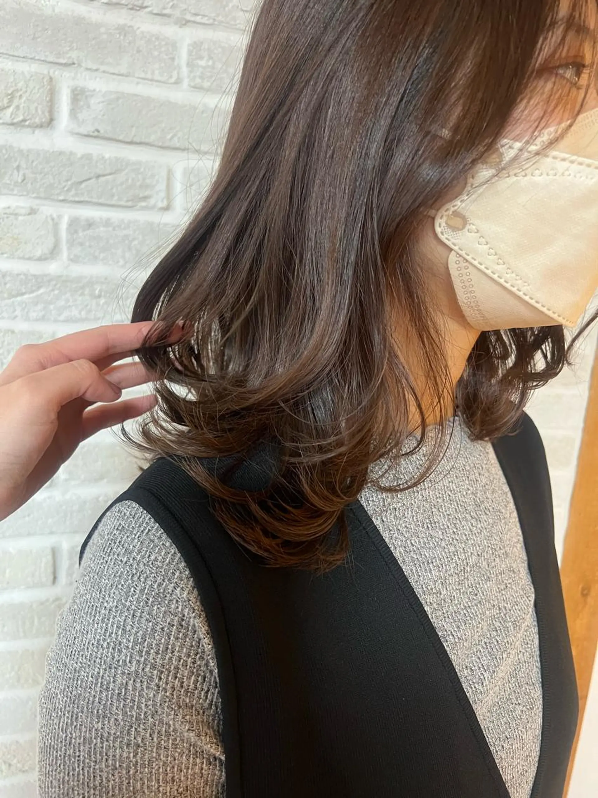 セミロング カラー ハイライトカラー ハイライト Topstylist YUKIのヘアスタイル
