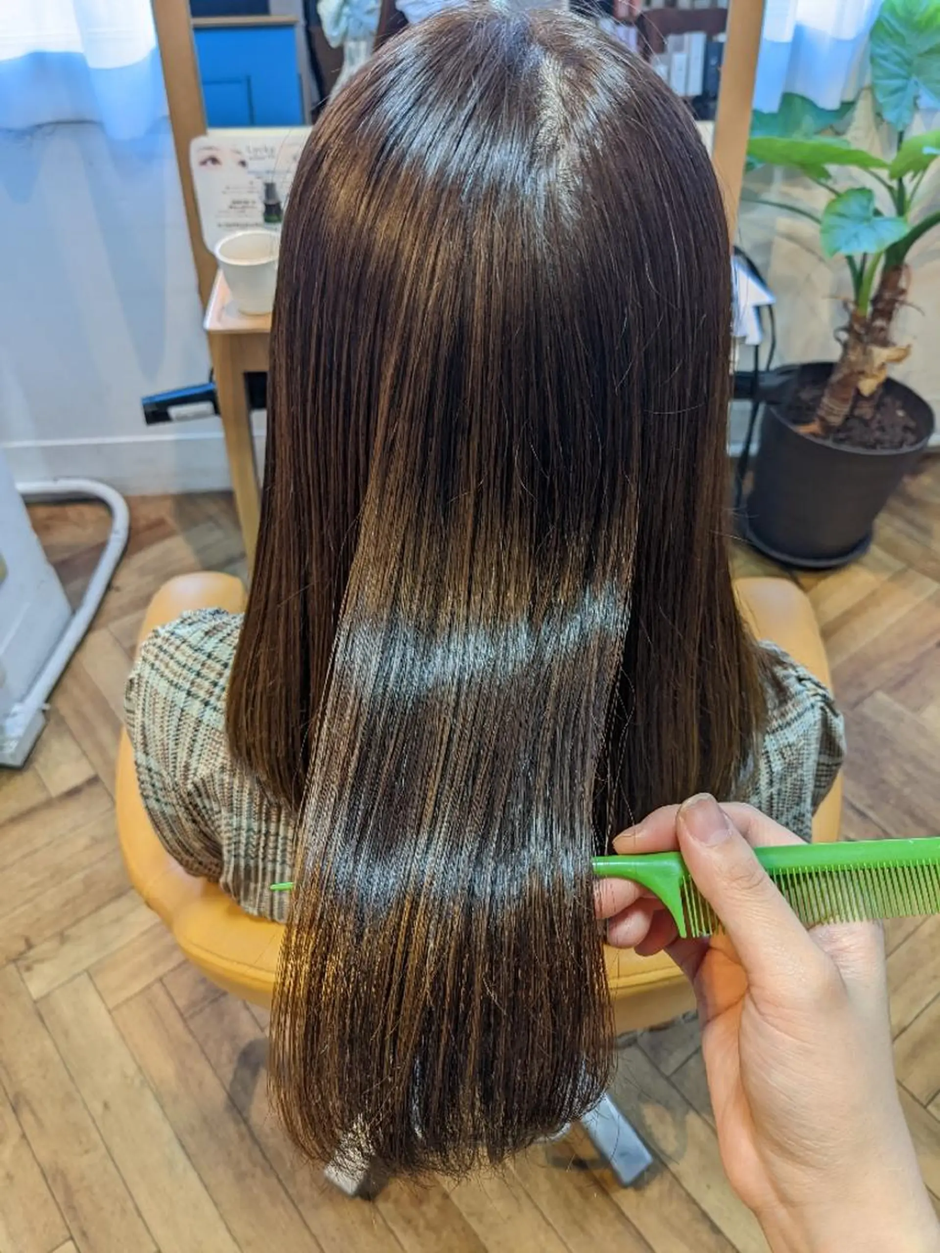 セミロング 髪質改善 カット ヘアカラー トリートメント newi 天王寺　 masakoのヘアスタイル