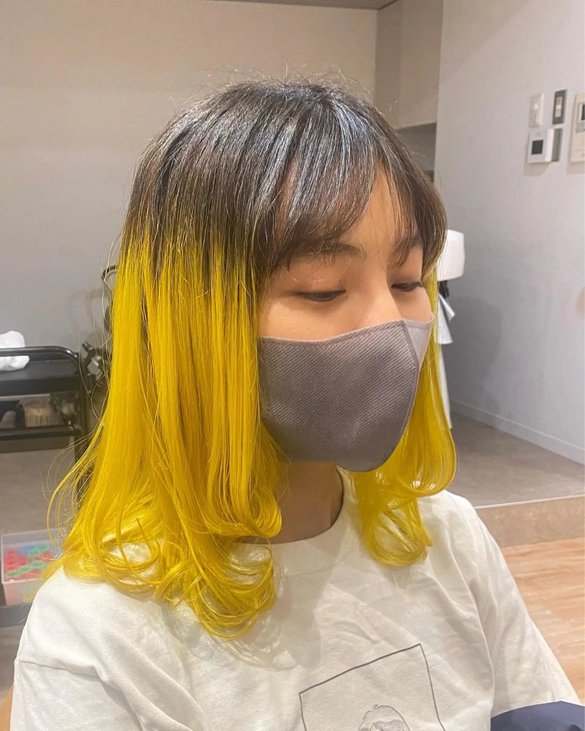 ミディアム カラー ❤️パーマ美容師✂︎ 井口美緒のヘアスタイル