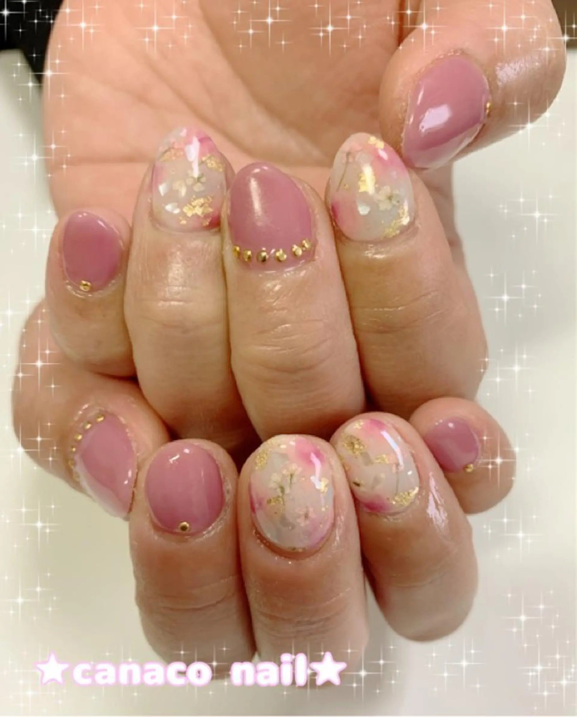 ネイル アートネイル ジェルネイル パラジェル ストーンネイル ハンドネイル ハンドケア ベテランネイル cnc  nailのネイルデザイン