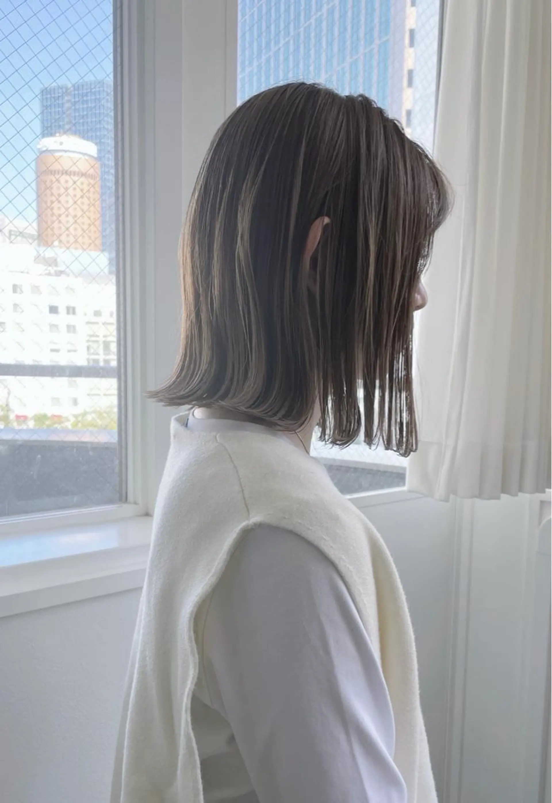 ミディアム カラー i'll 未空のヘアスタイル