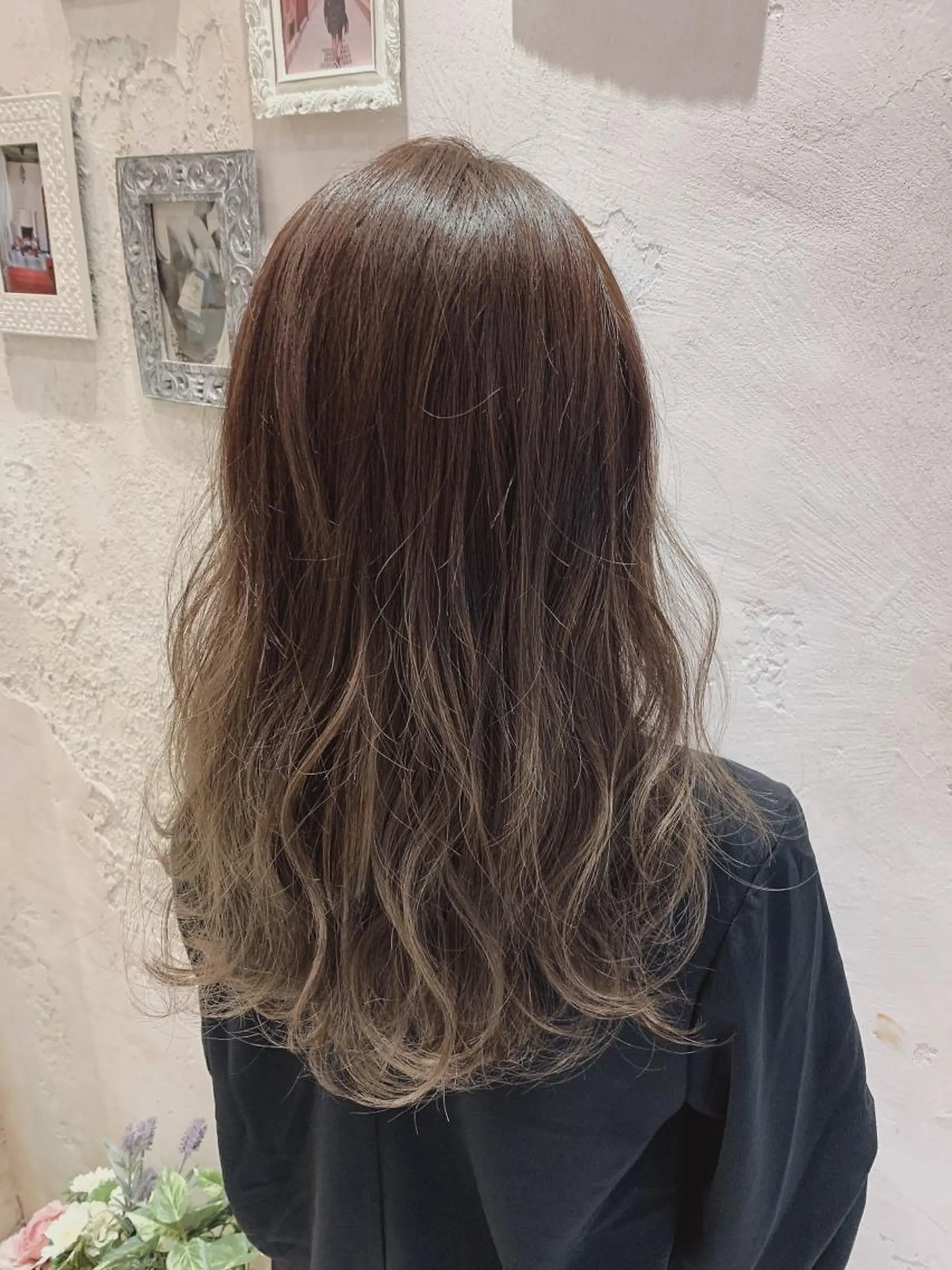 セミロング カラー カット ヘアカラー トリートメント レイヤーカット/ 顔周り 五島巨幹のヘアスタイル