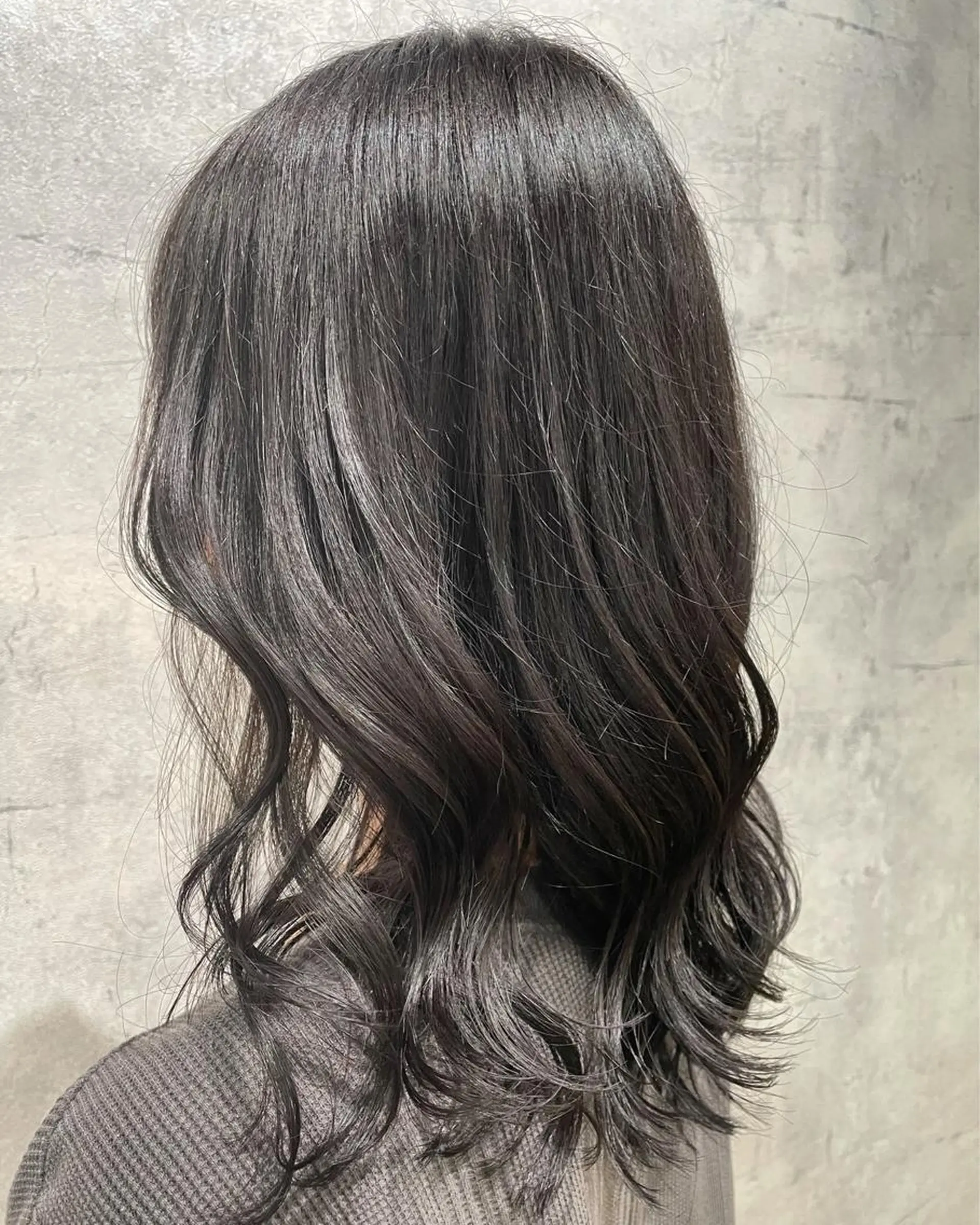 ミディアム カット ヘアカラー トリートメント 木村 真知子のヘアスタイル