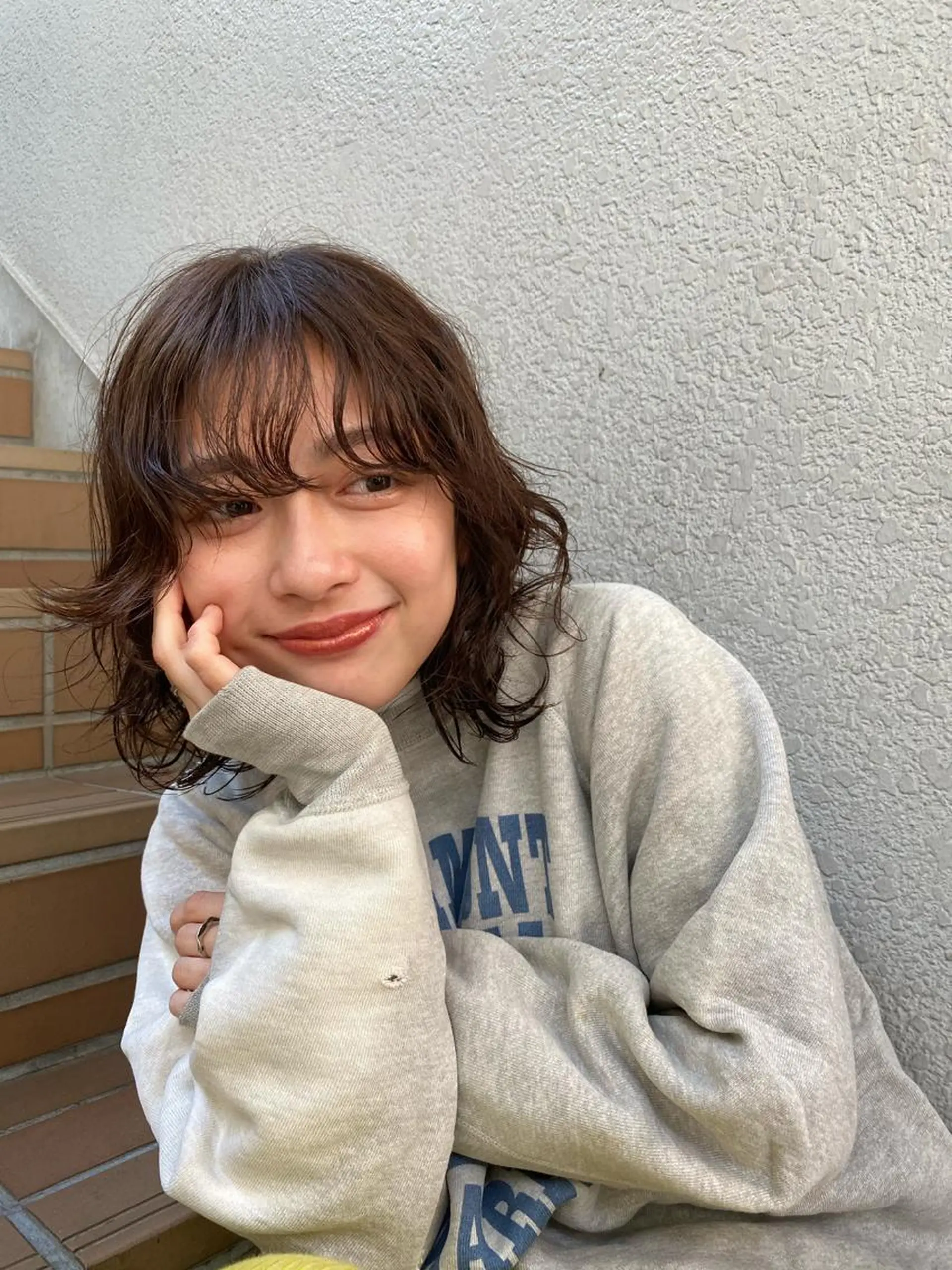 ミディアム カラー 🟩白髪ぼかし/ボブ /ショートヘア/大司のヘアスタイル