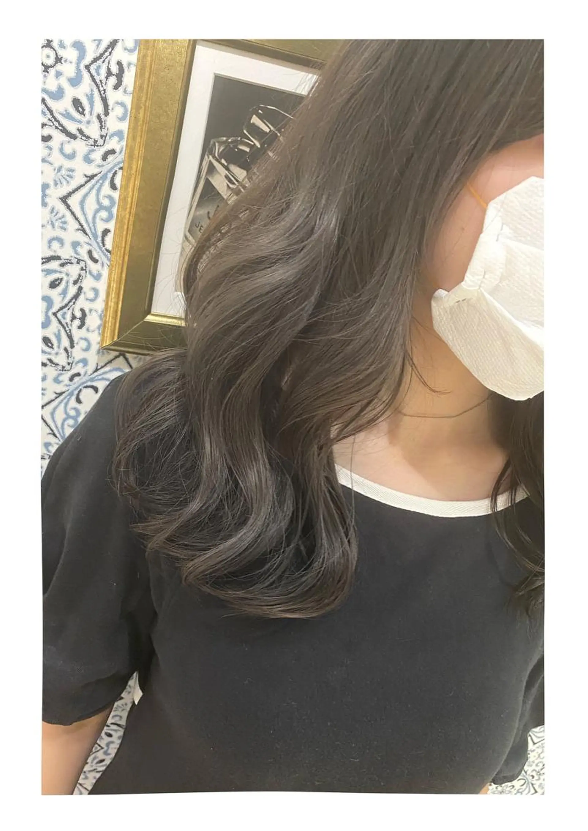 ミディアム カラー ブルーカラー ブルーグレー ブルーグレージュ グレージュ カット ヘアカラー トリートメント ツヤ髪になりたい方へ 🩷柴田知亜希のヘアスタイル
