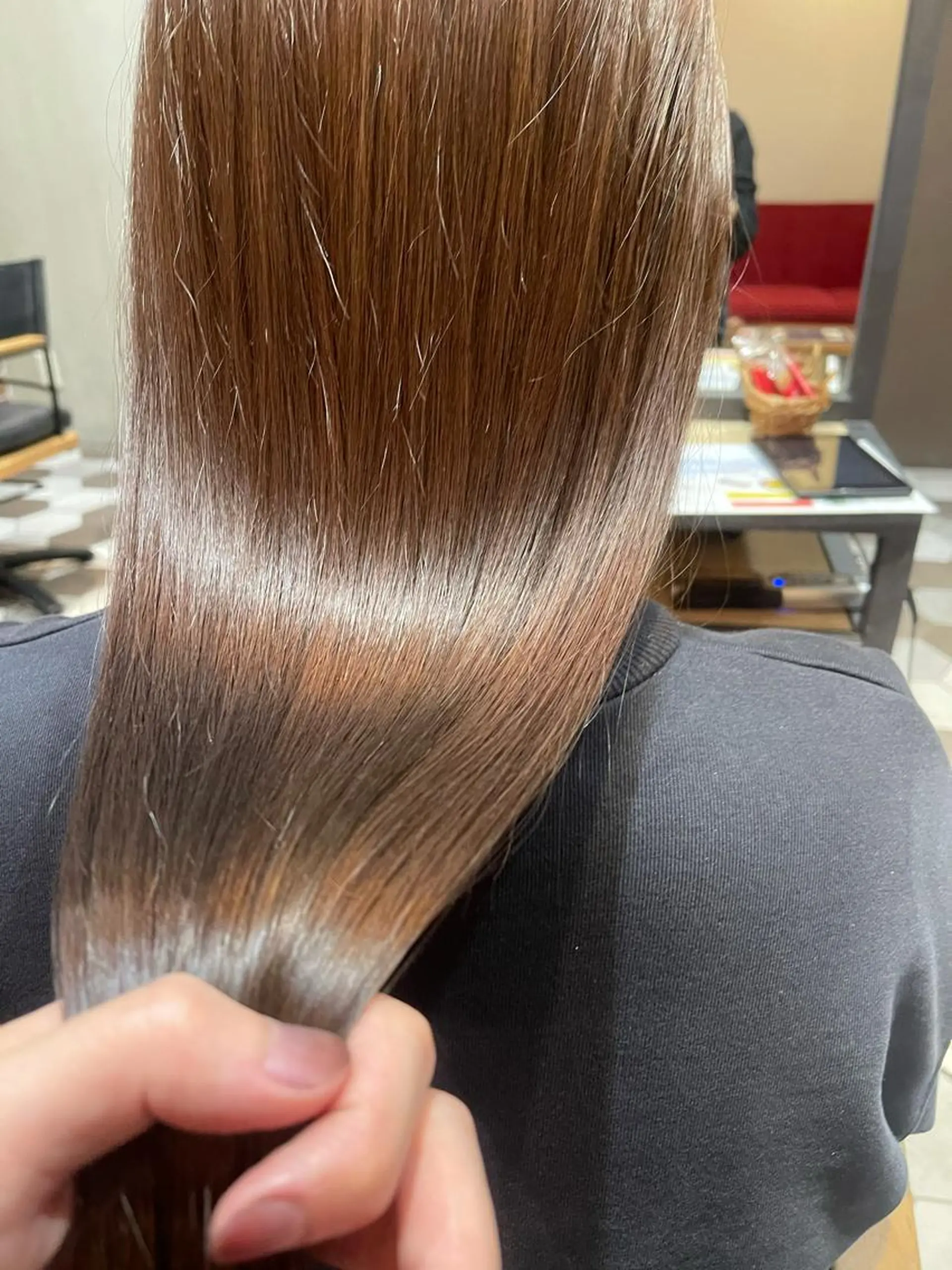 ロング カット ヘアカラー 縮毛矯正 トリートメント シンタニナオト /梅田茶屋町のヘアスタイル