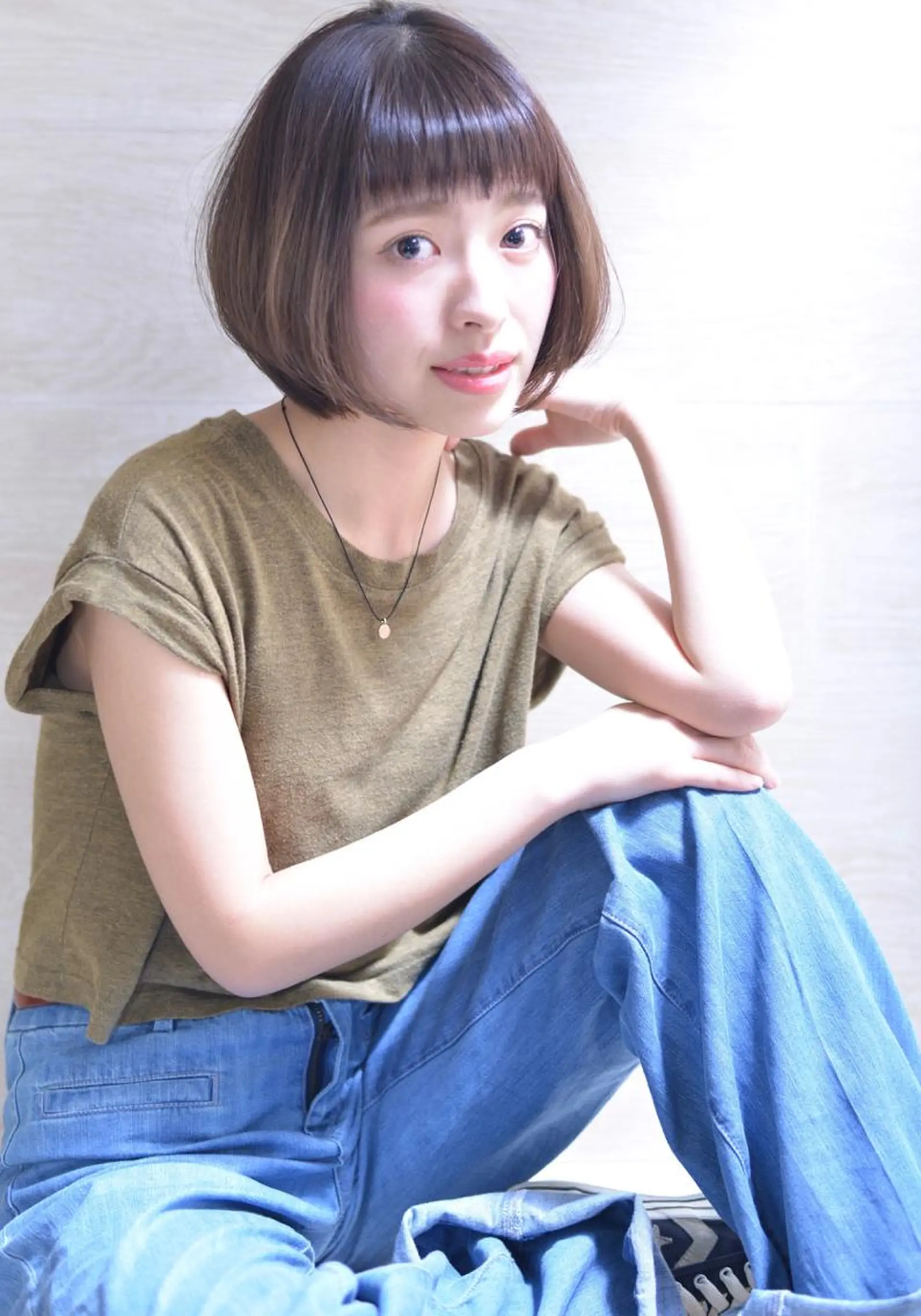 ショート カラー パーマ ヘアアレンジ 【白髪ぼかし 専門GBG】自由が丘のヘアスタイル