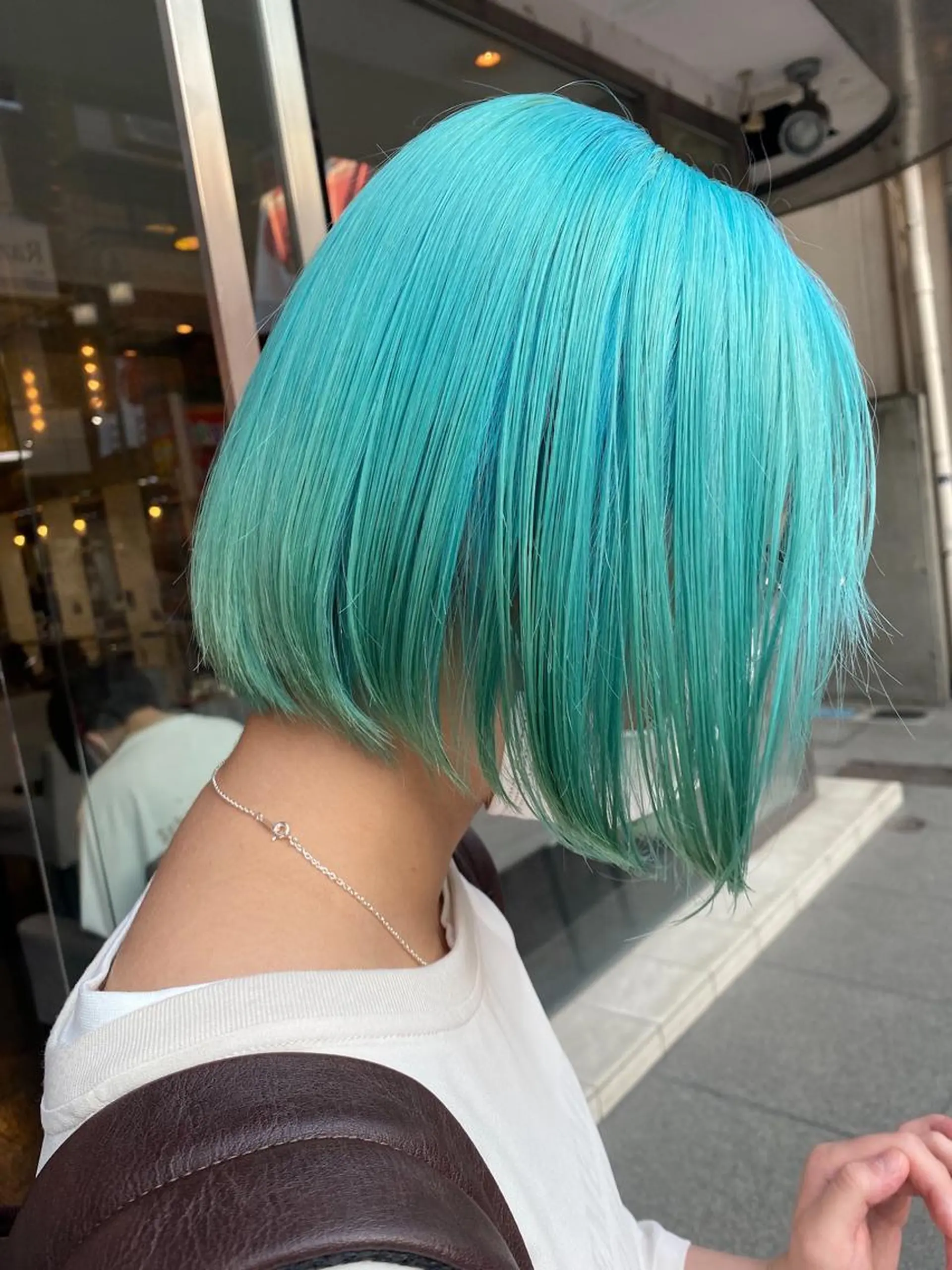 ショート カラー ネイル ブリーチ ダブルカラー ヘアカラー mai🤍縮毛酸性ス トレート/アイリストのヘアスタイル