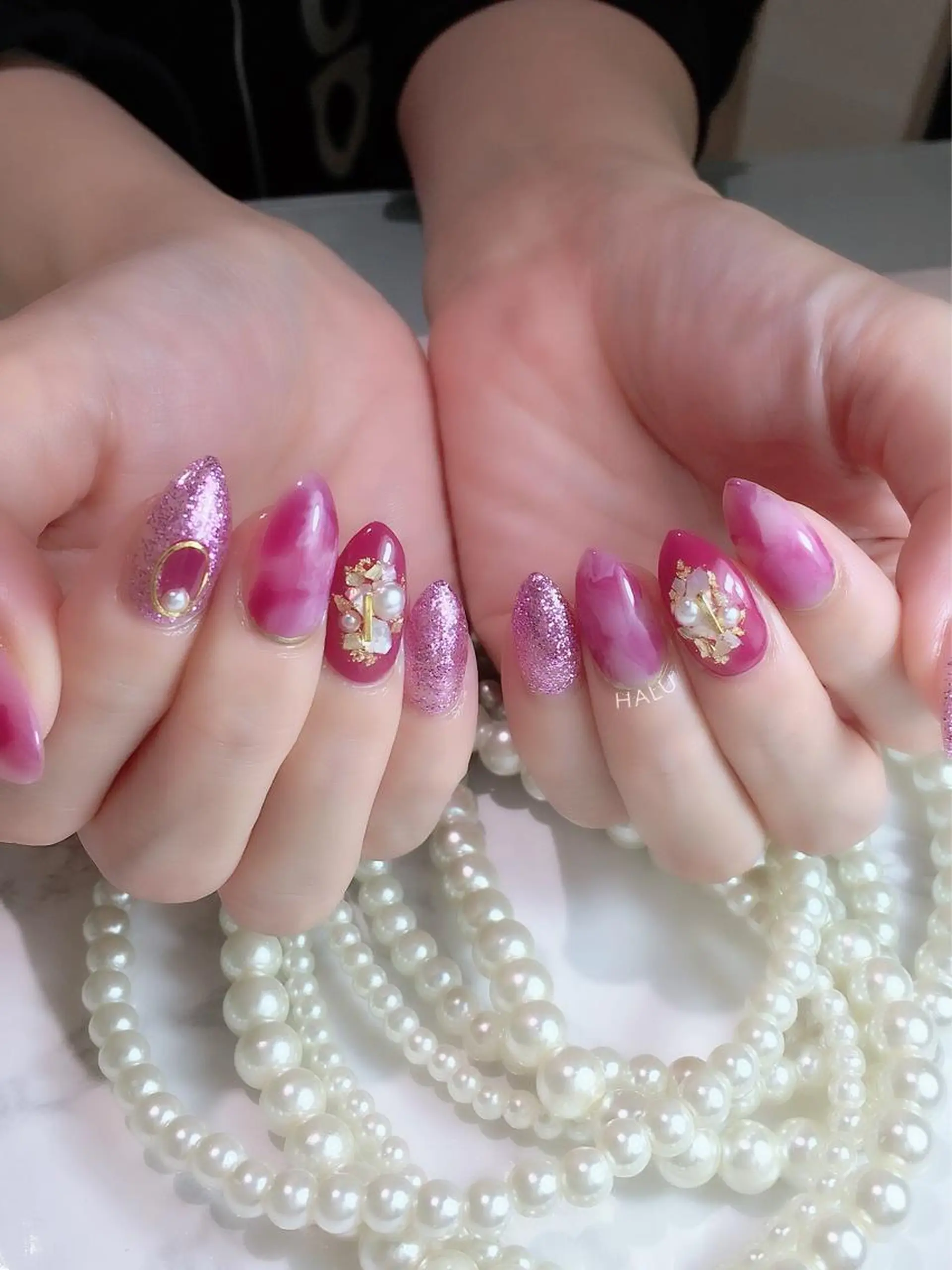 ネイル ピンク HALU ハルのネイルデザイン