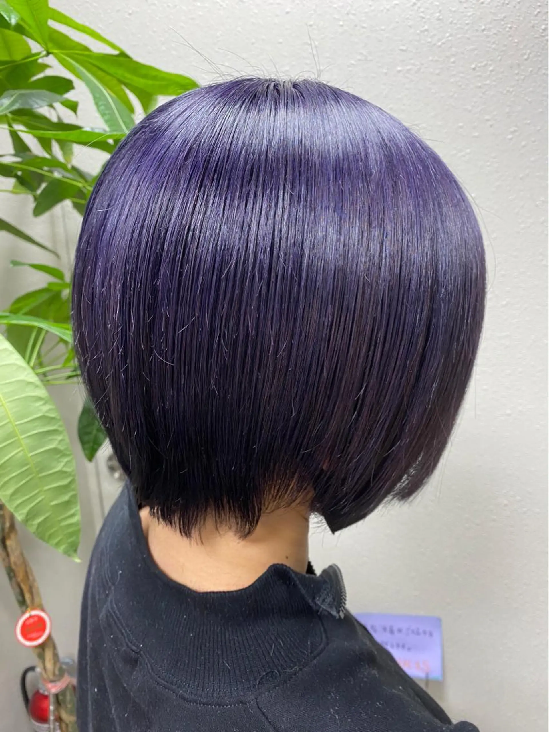 ショート カラー ブリーチ パープルカラー カット ヘアカラー LUCIs↨所属・ルーキス やまざきのヘアスタイル