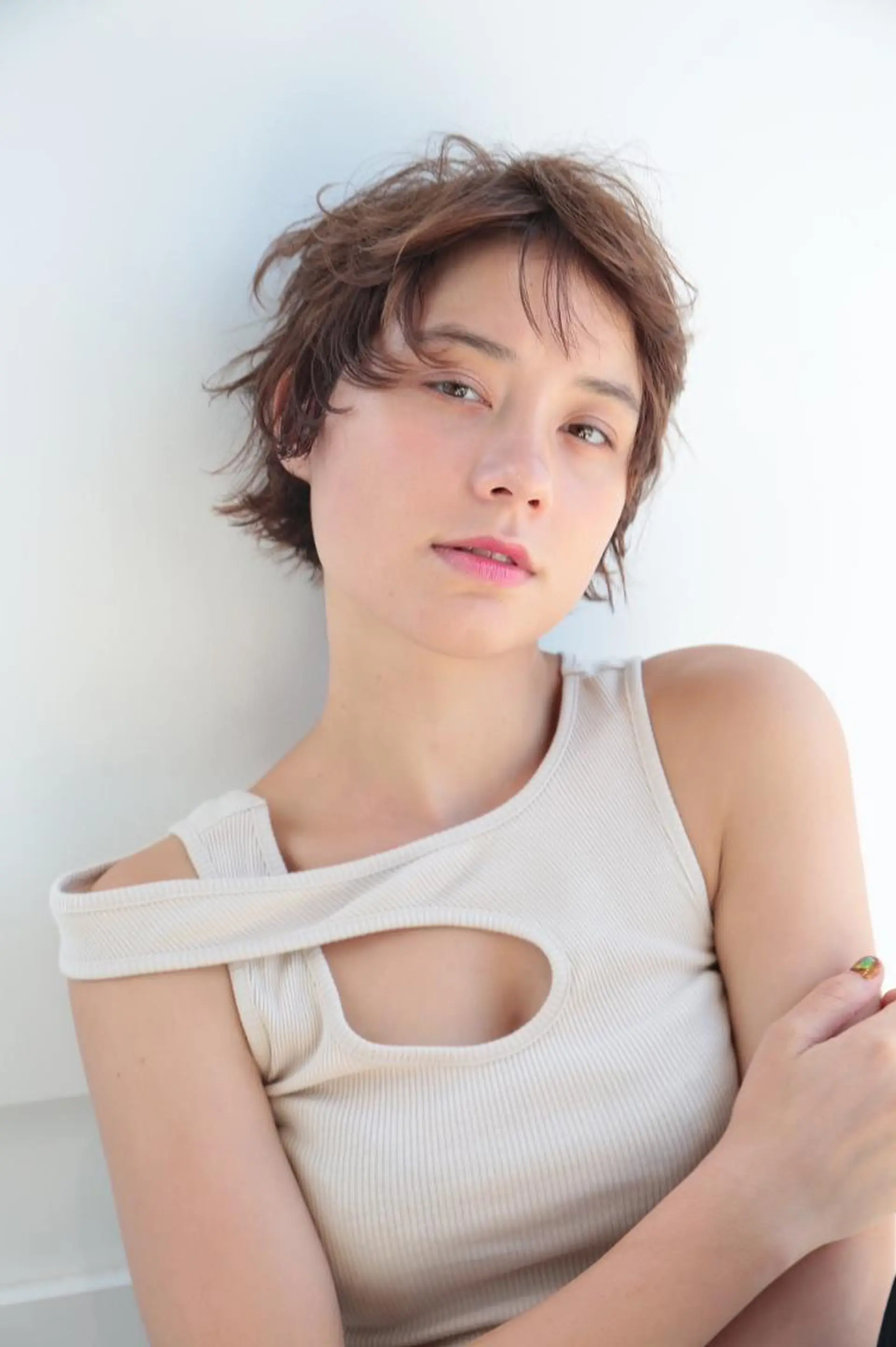 ショート カラー パーマ レイヤーカット✂️ 横浜No1♡下鳥翔子のヘアスタイル
