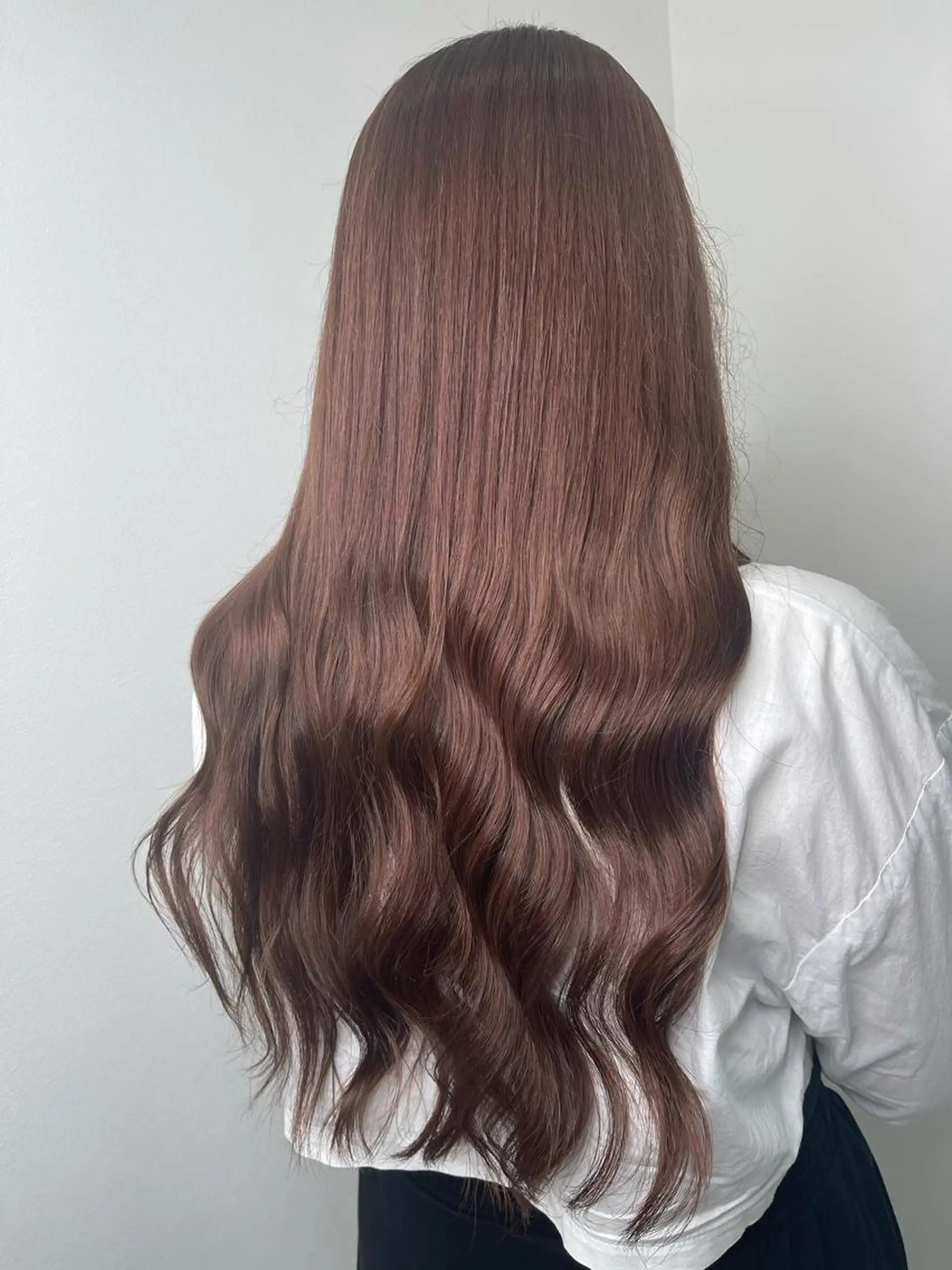 ロング カラー トリートメント カット ヘアカラー トリートメント emi/髪質改善/ 韓国風/艶カラーのヘアスタイル
