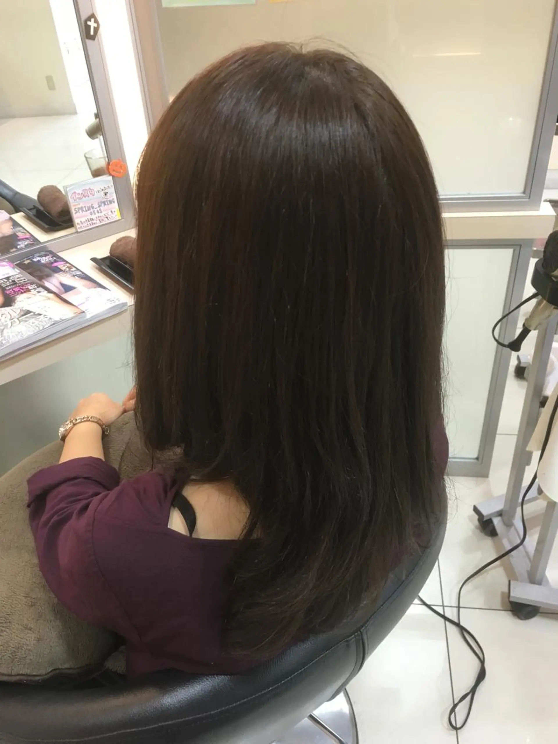 ミディアム セミロング トリートメント 永井 大希のヘアスタイル