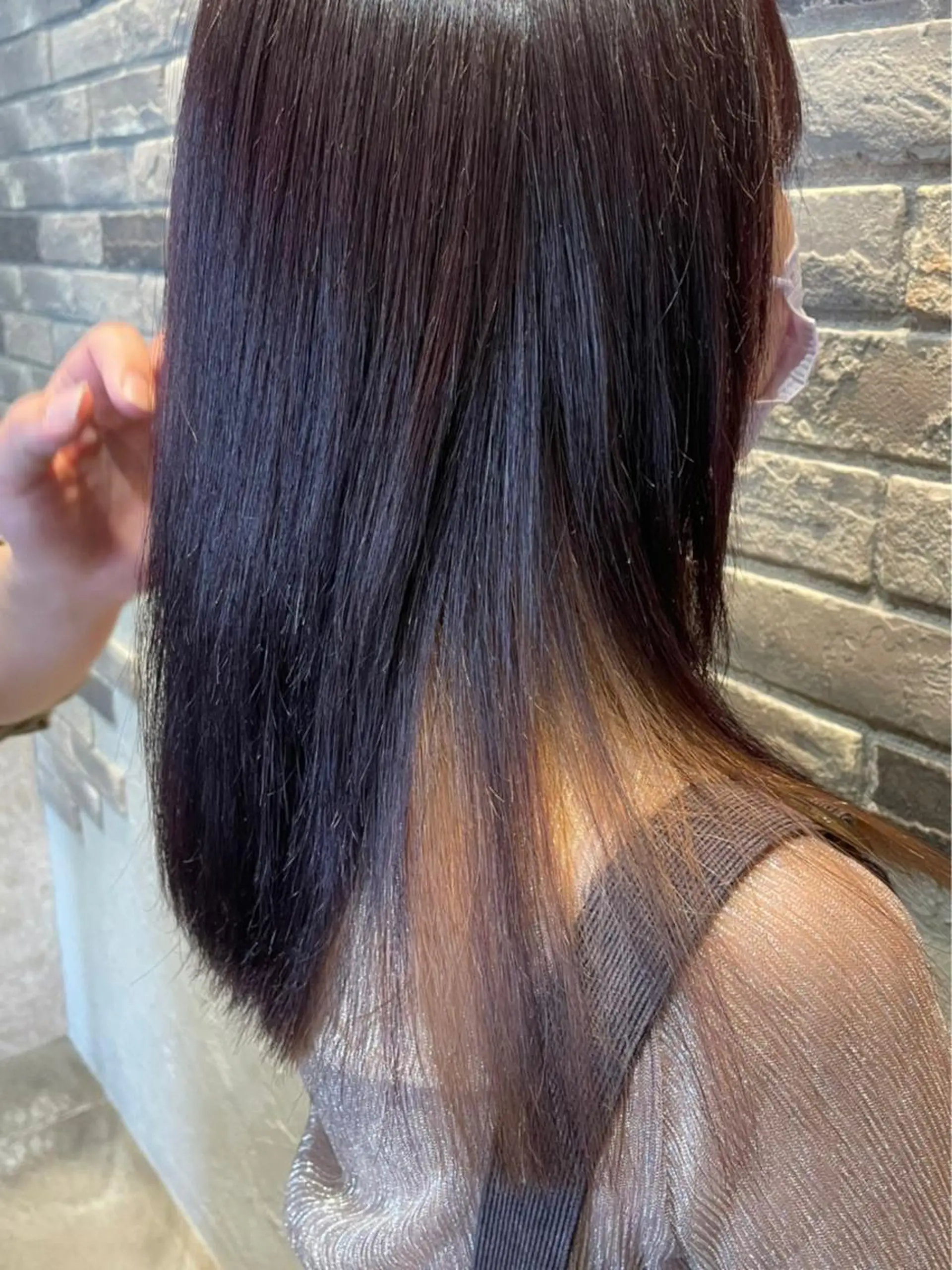 セミロング パーマ 縮毛矯正 earth尾形美穂 🫧髪質改善縮毛🫧のヘアスタイル