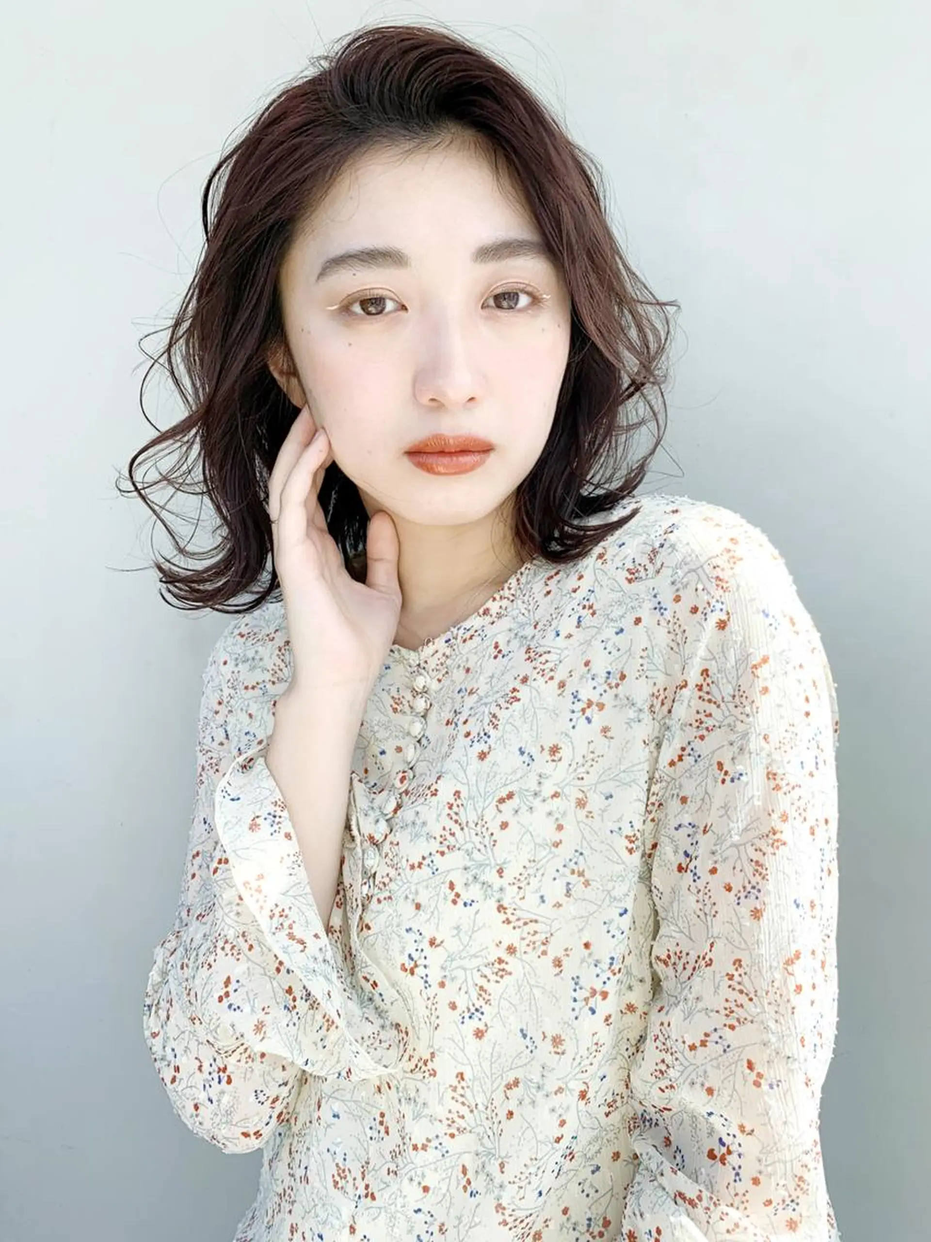 ミディアム パーマ ヘアアレンジ カラー ITbyALBUM 浦和店のヘアスタイル