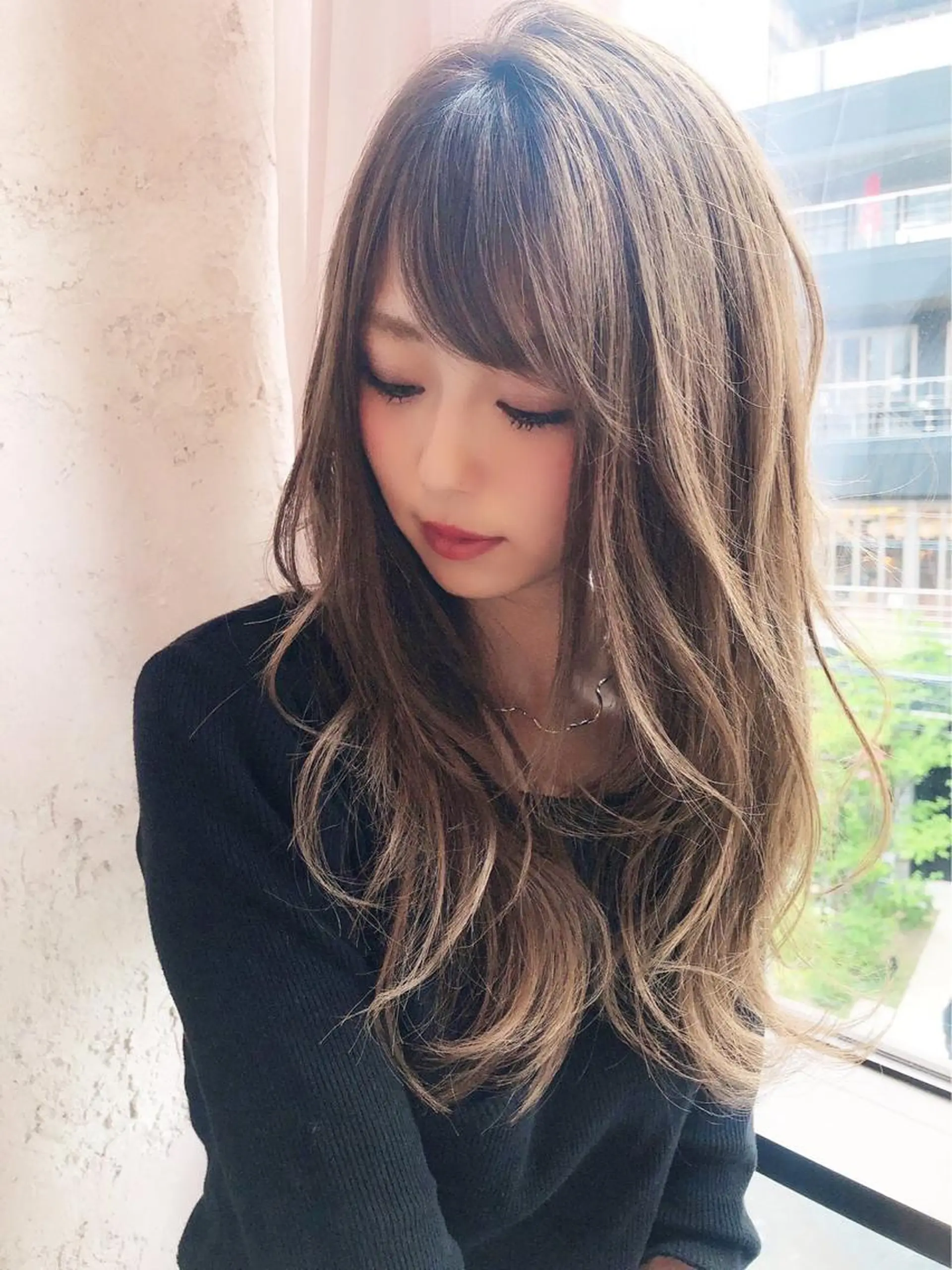 セミロング レイヤーカット 小顔カット カット ヘアカラー トリートメント 縮毛矯正・髪質改善 ❣️三浦正也のヘアスタイル