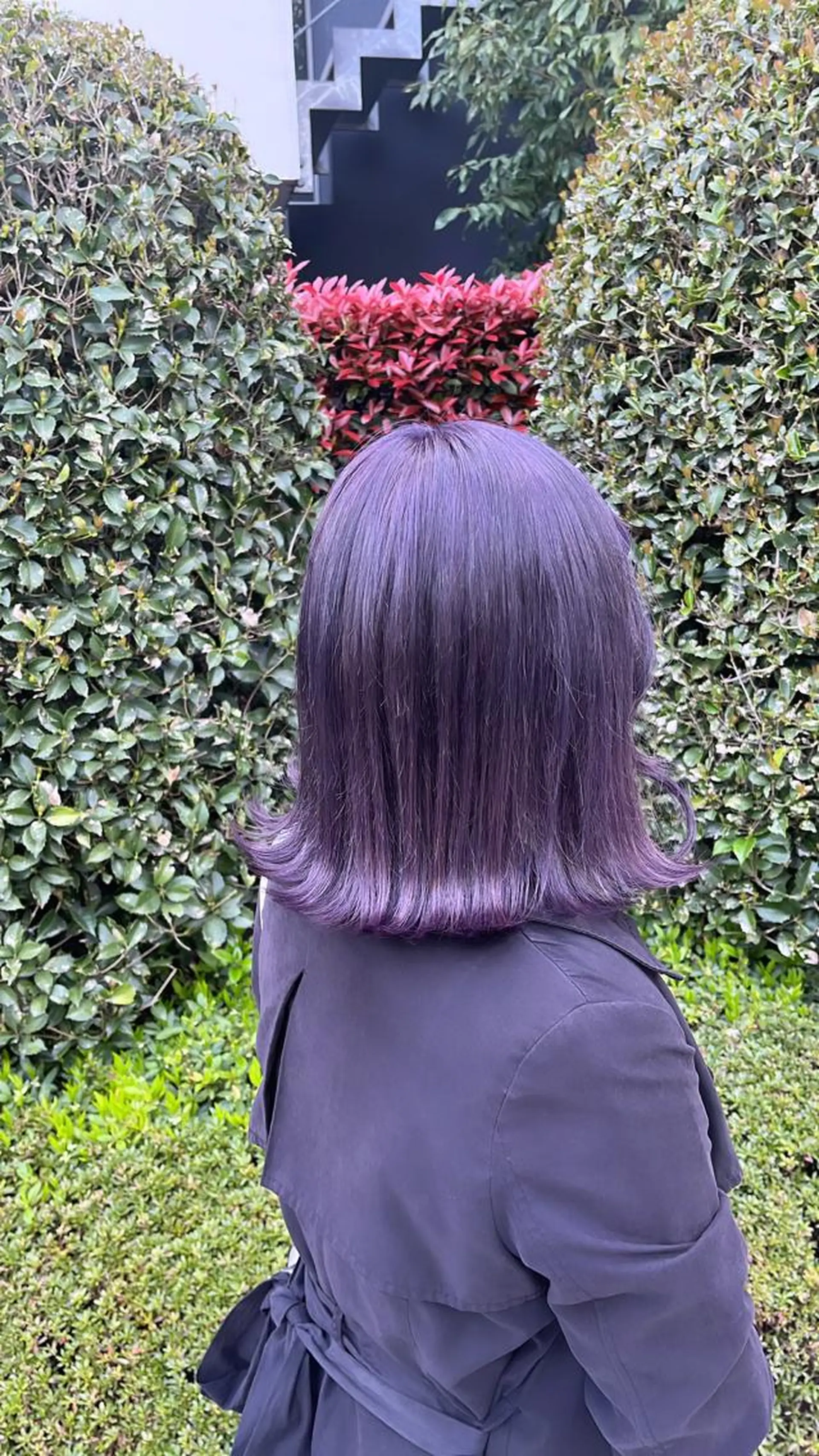 セミロング カラー ヘアアレンジ ヘアカラー トリートメント ヘアセット 🩶【推しハイトーン 】yuzu🩶のヘアスタイル