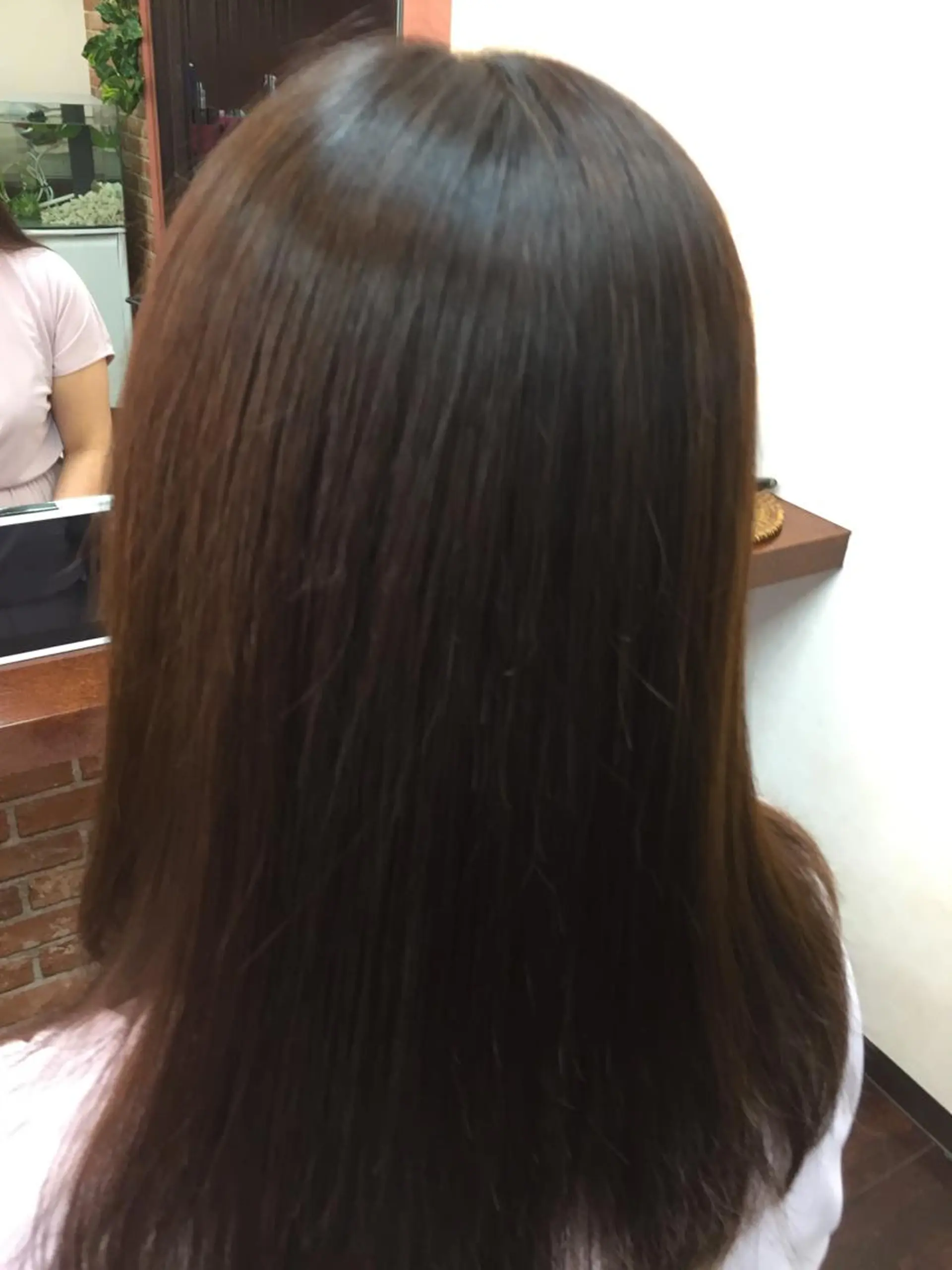 セミロング カラー パーマ 桧山 真のヘアスタイル