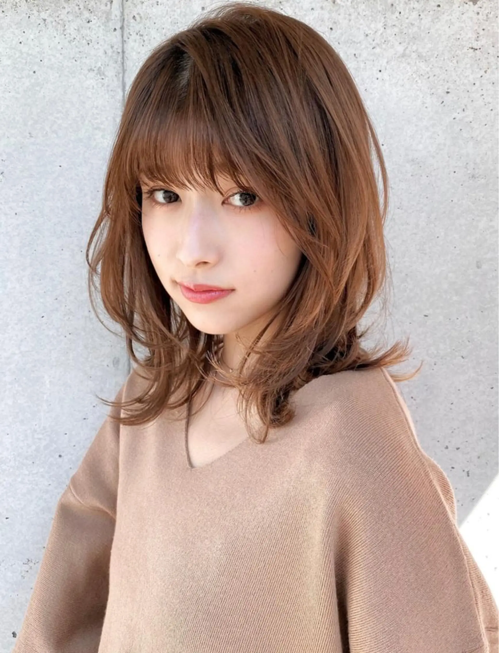 ミディアム 髪質改善 左近研人のヘアスタイル