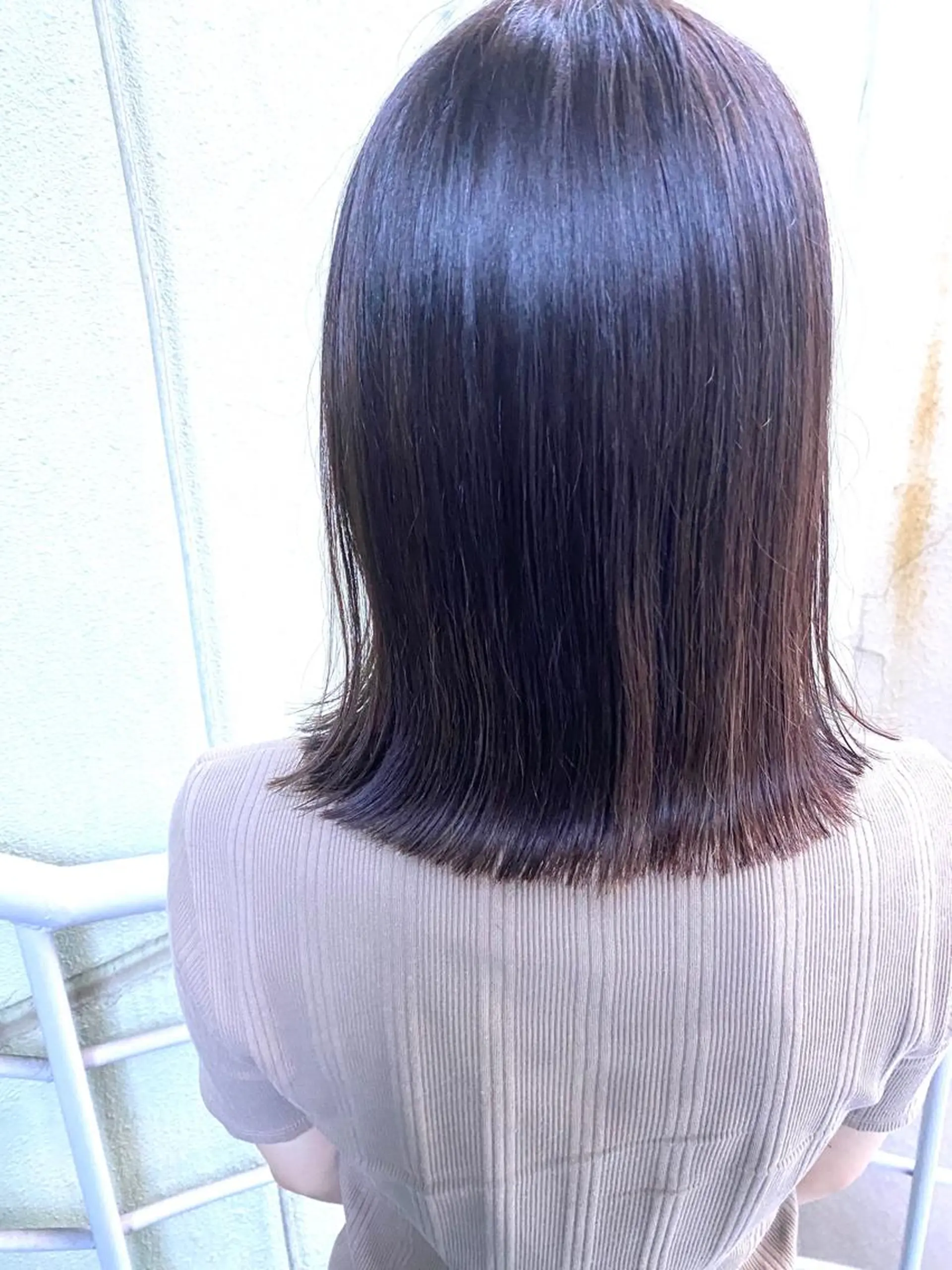 ミディアム 切りっぱなしロブ 🫧似合わせヘア/ 副店長＊千葉のヘアスタイル