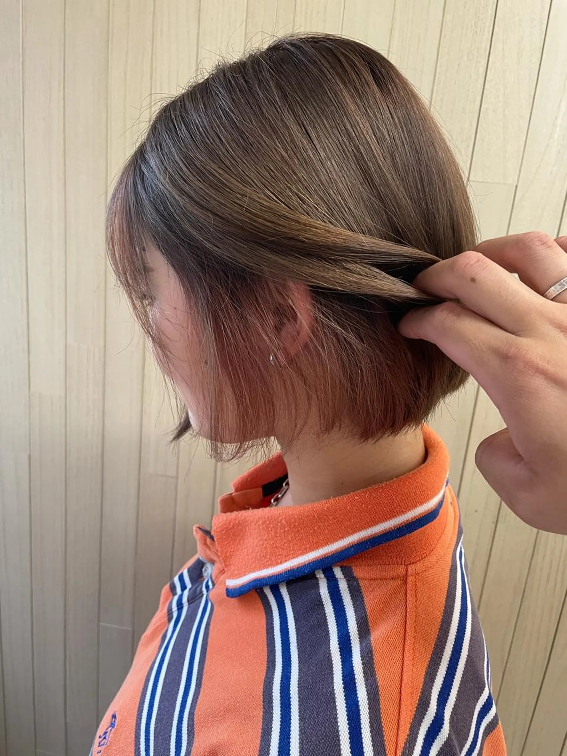 ショート カラー ケアブリーチ /髪質 改善/古橋圭史郎のヘアスタイル