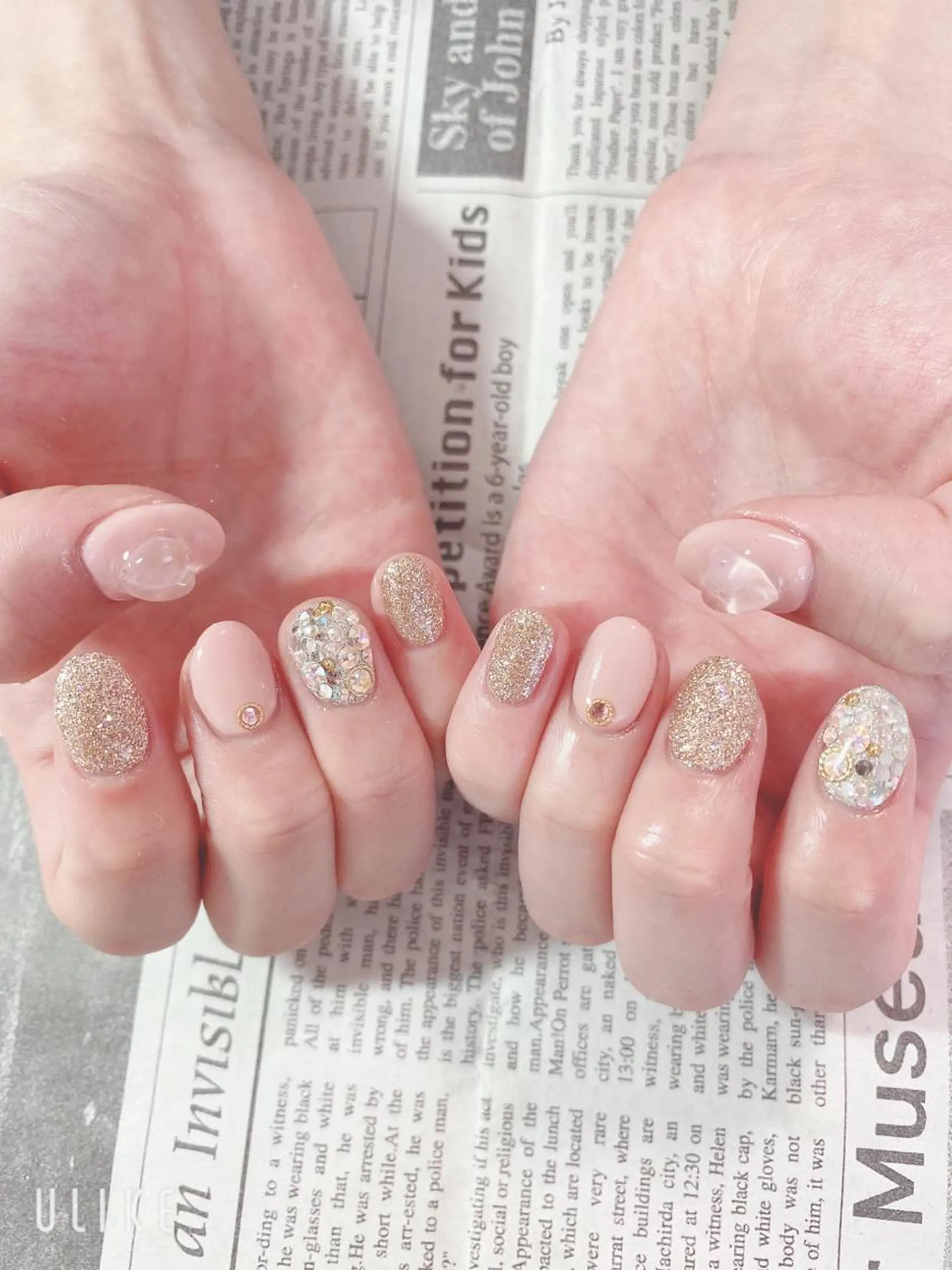 ネイル ハート ハンドネイル ハンドケア 森山 舞のネイルデザイン