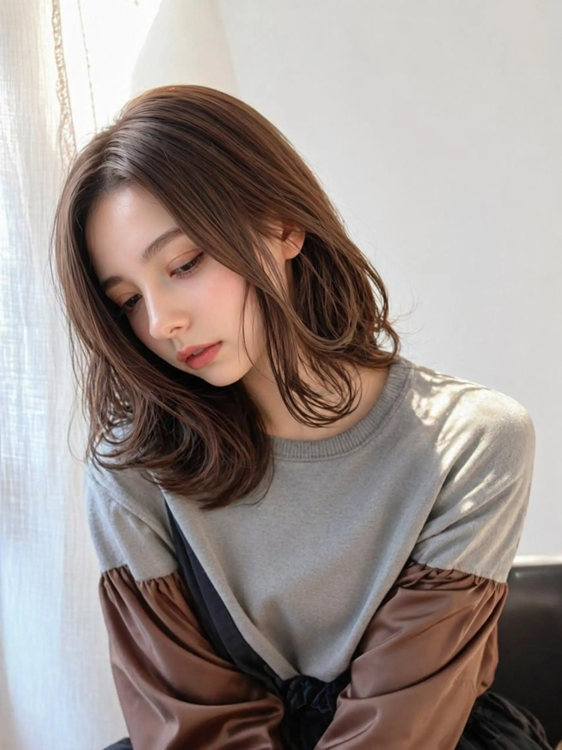 ミディアム 髪質改善cn nakaoのヘアスタイル