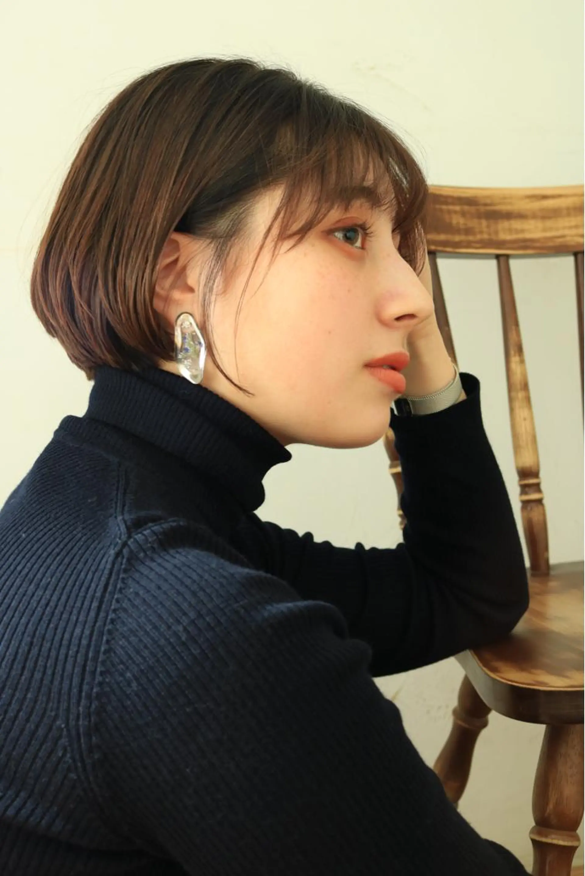 ショート カラー パーマ ヘアアレンジ ゆさこのか ダブルカラー／縮毛のヘアスタイル