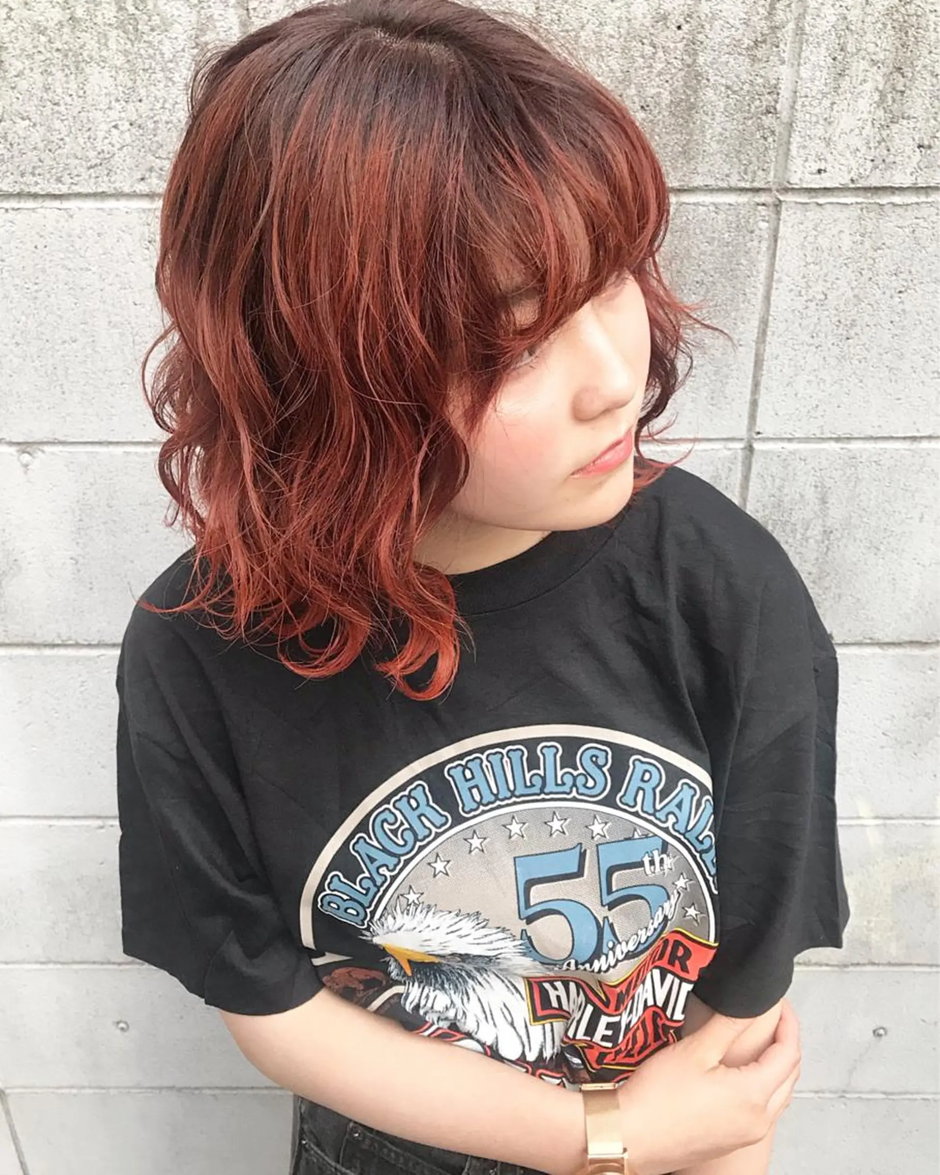 ミディアム カラー 🧡色落ちまで2度綺 麗なカラー🧡ヨシキのヘアスタイル