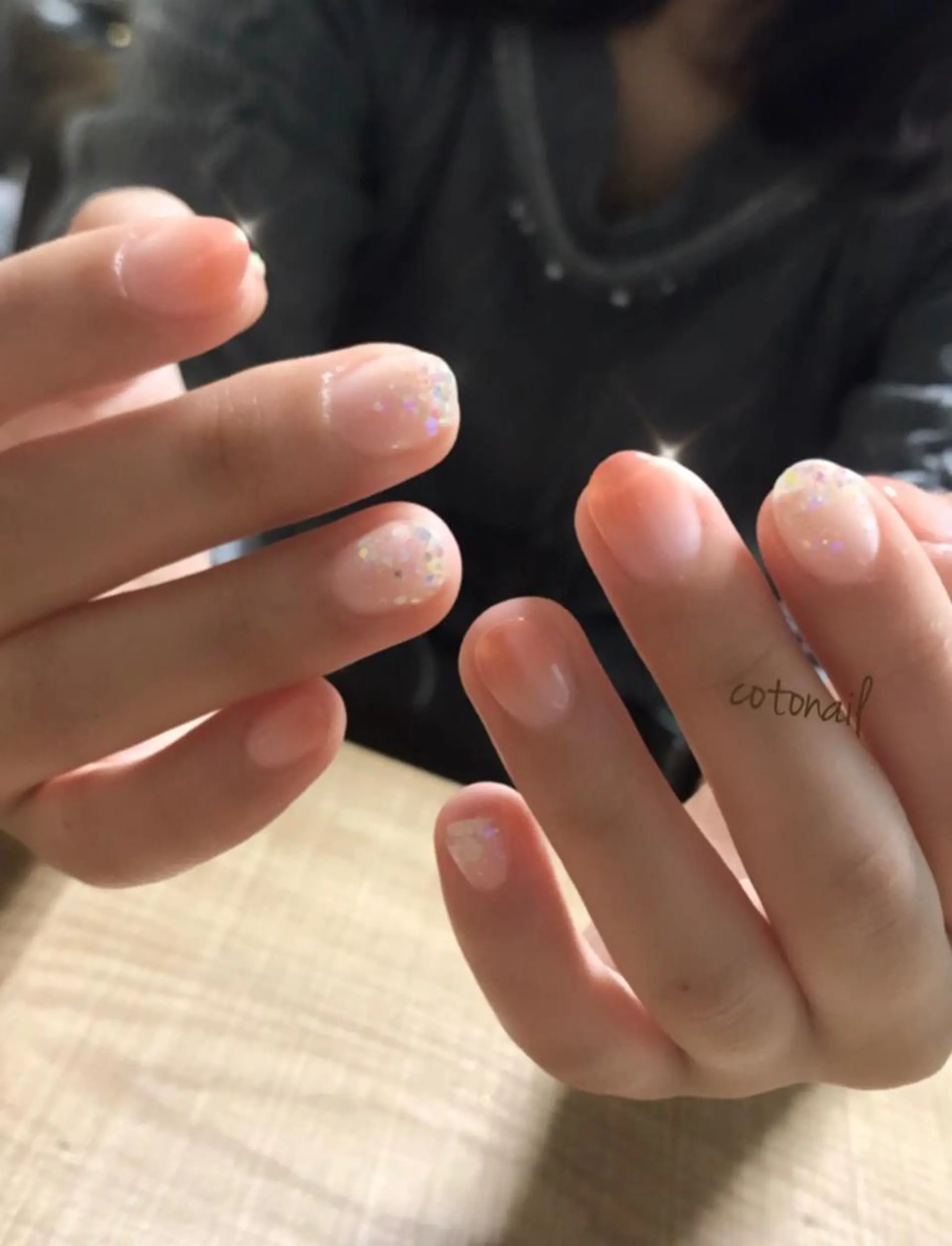 ショート ネイル シンプルネイル ツメトマツゲ .のネイルデザイン