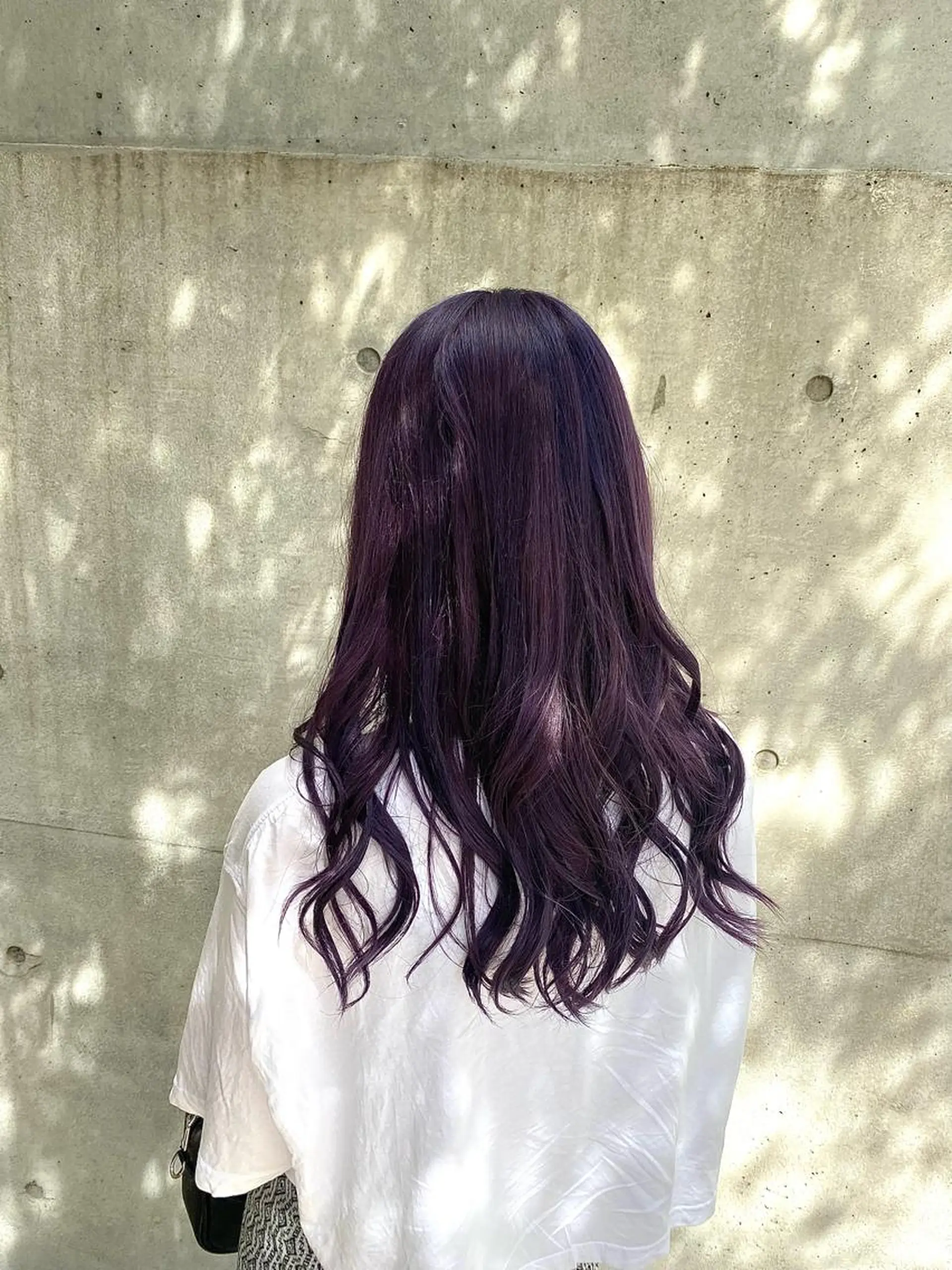 ロング カラー ヘアアレンジ ディープラベンダー ラベンダーカラー バイオレットカラー RAIA💎ケア ブリーチ＆パーマ💎のヘアスタイル