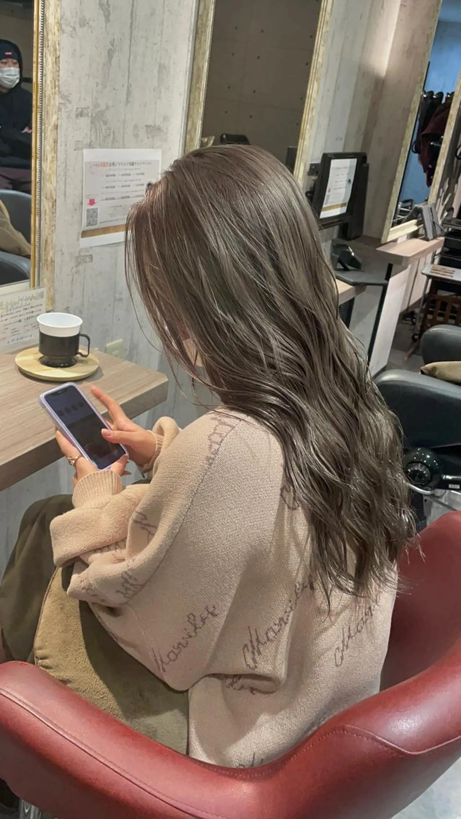 ロング カラー グレージュ カット ヘアカラー トリートメント Wataru 髪質改善カラー💎のヘアスタイル