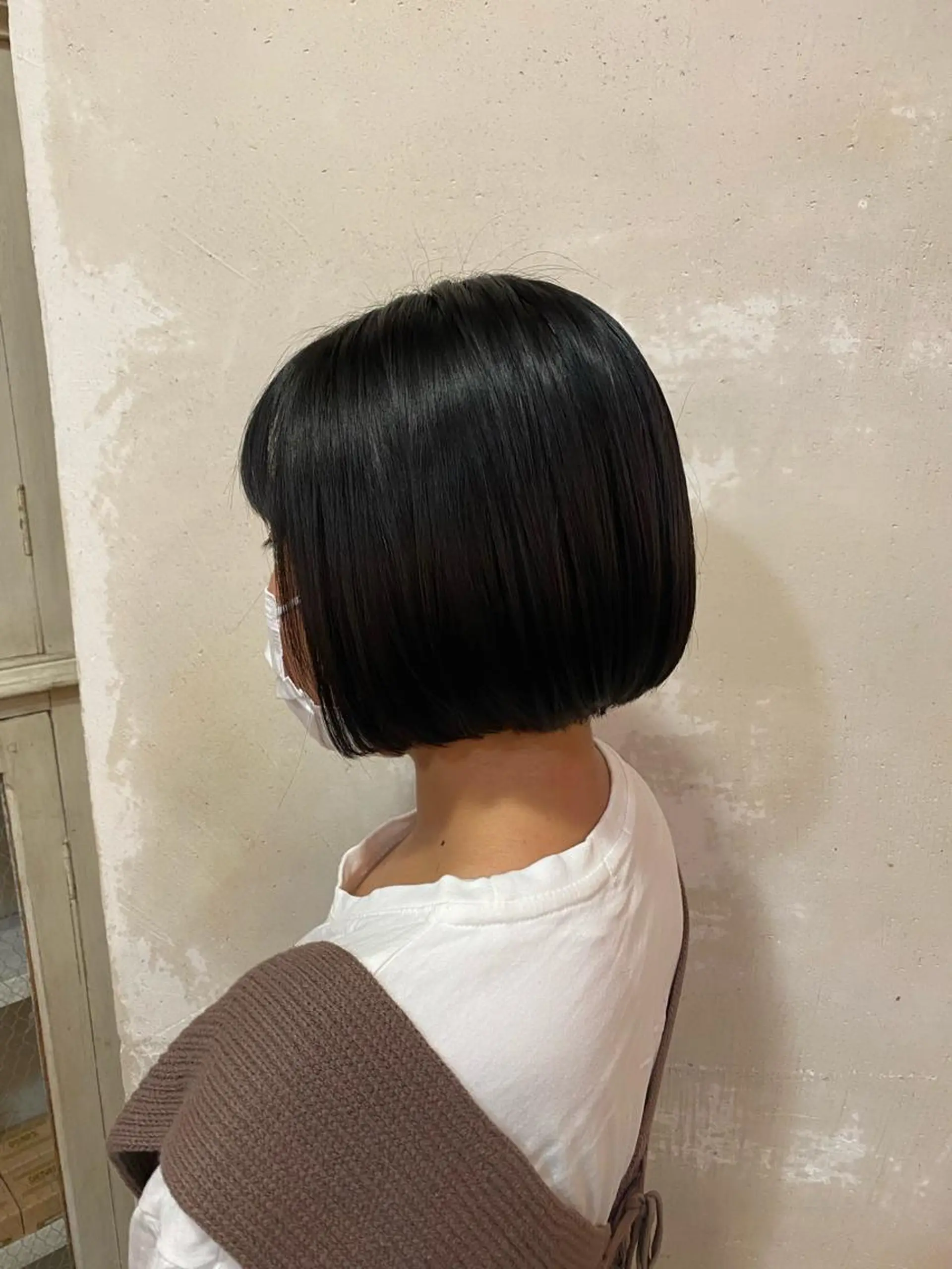 ショート 切りっぱなしボブ ボブ 井上 日菜乃のヘアスタイル